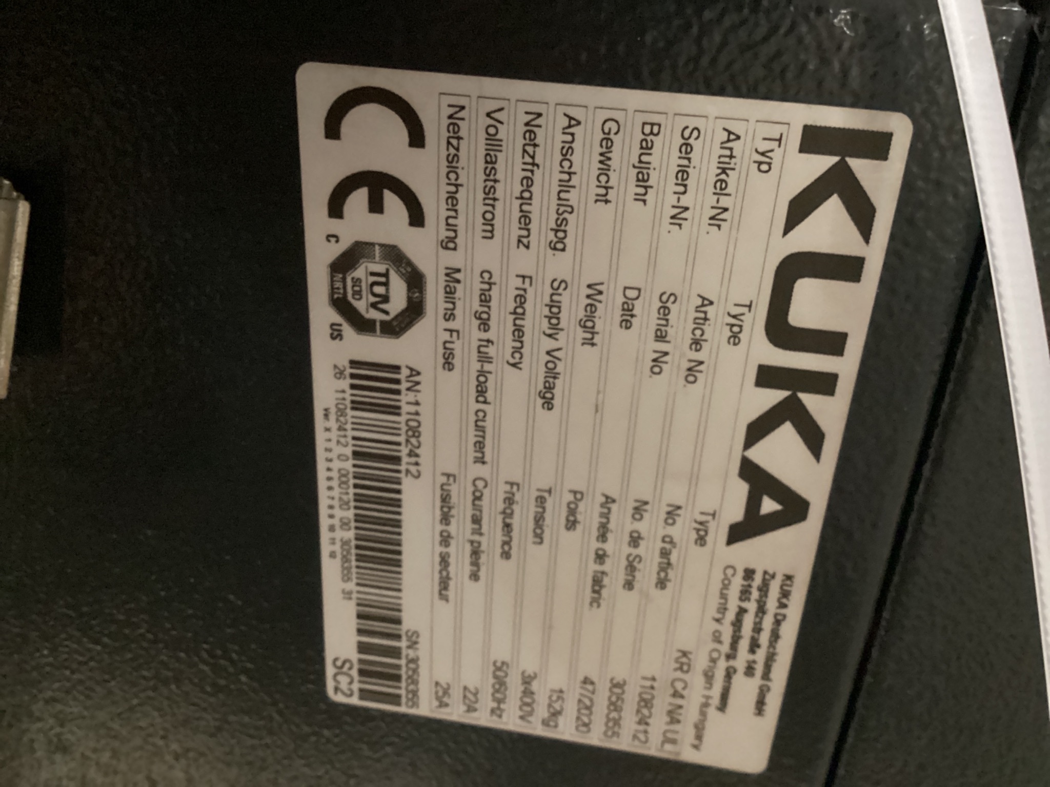 KUKA KR 420 R3330/FLR w/ KRC4 Controls USED 13