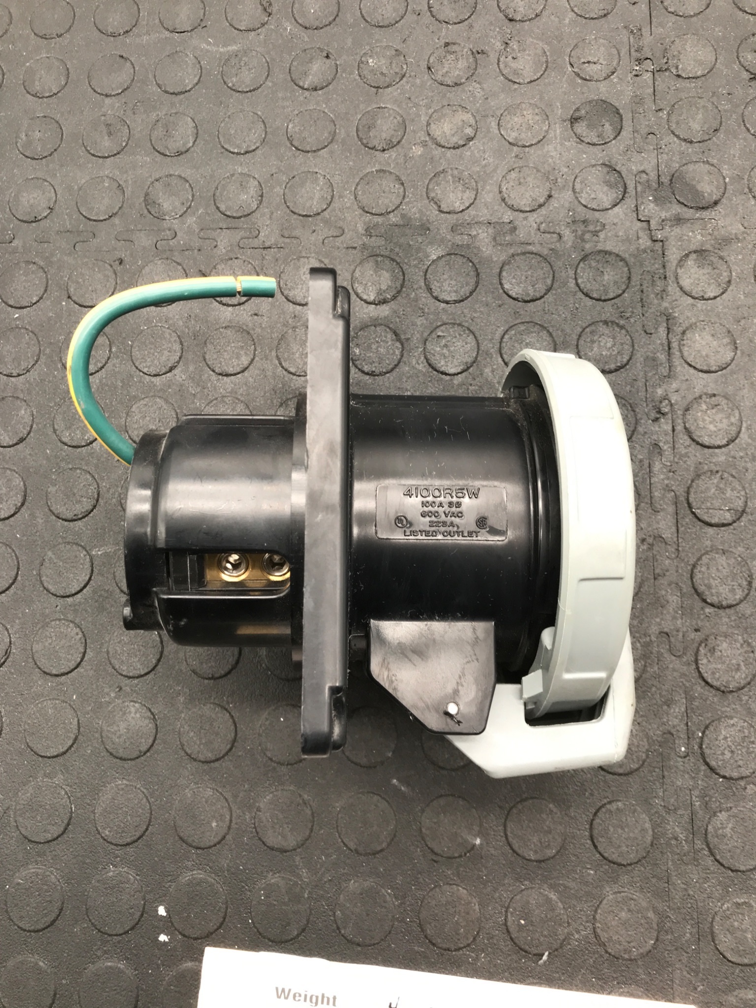 Hubbell HBL460R5W Pin & Sleeve Receptacle USED 2