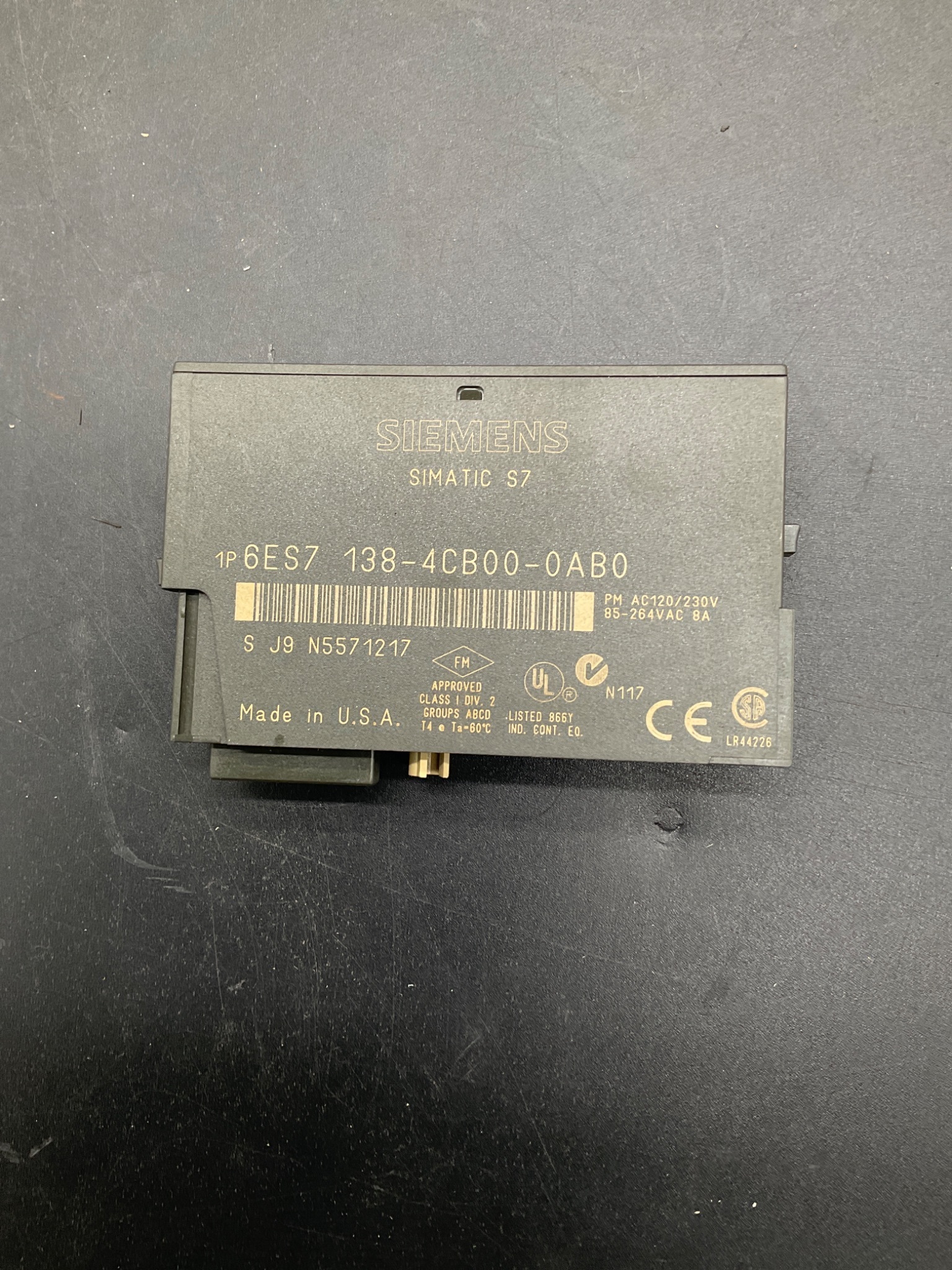 SIEMENS 6ES7 138‑4CB00‑0AB0 SIMATIC S7 Power Module USED 3