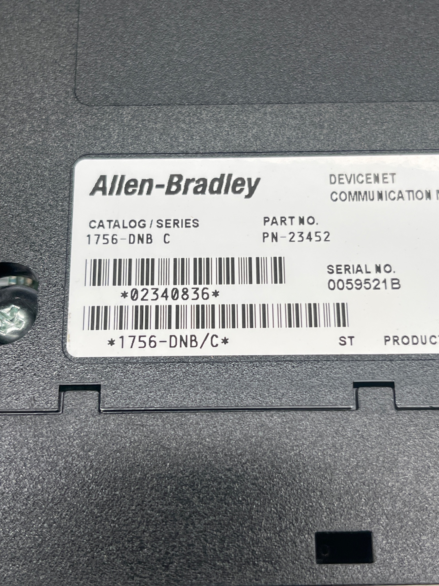 ALLEN‑BRADLEY 1756‑DNB/C ControlLogix DeviceNet Communication Module USED 5