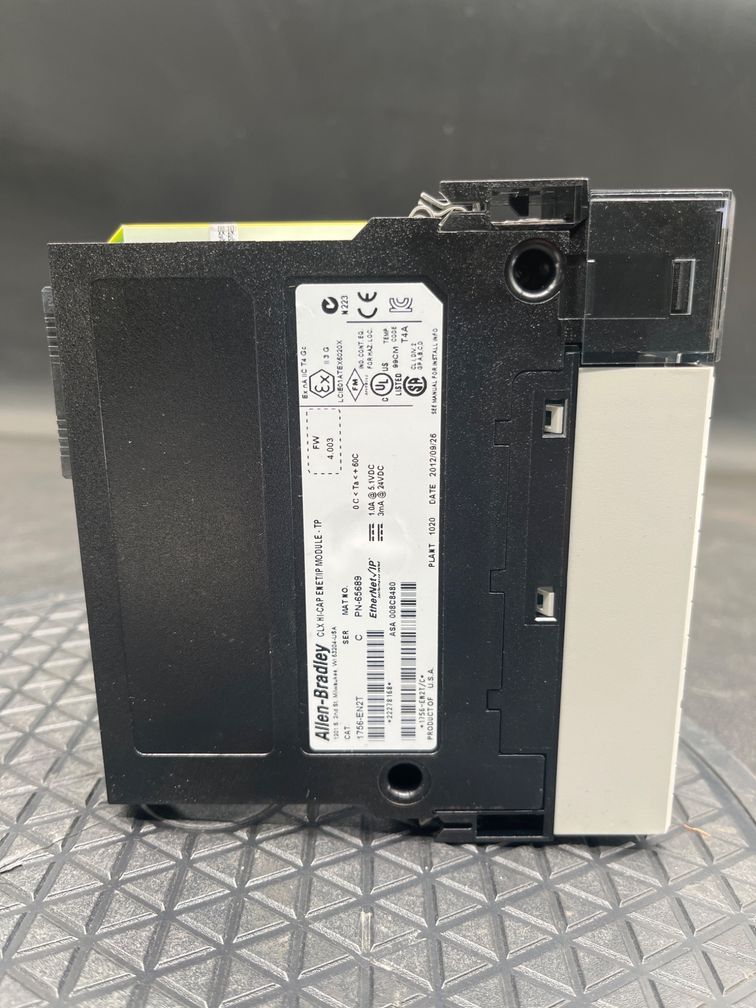 ALLEN‑BRADLEY 1756‑EN2T/C ControlLogix EtherNet/IP Module USED 1