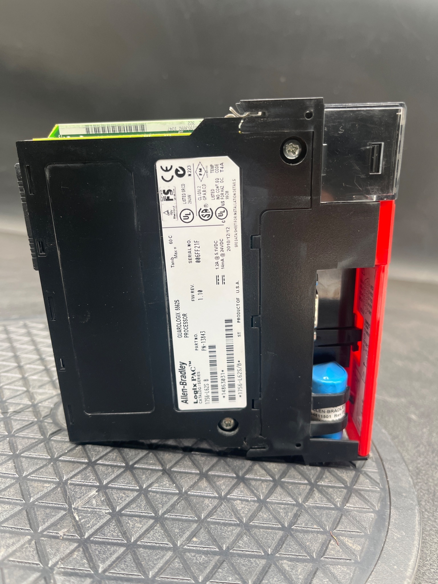ALLEN‑BRADLEY 1756‑L62S/B GuardLogix 5562S Safety Controller USED 1