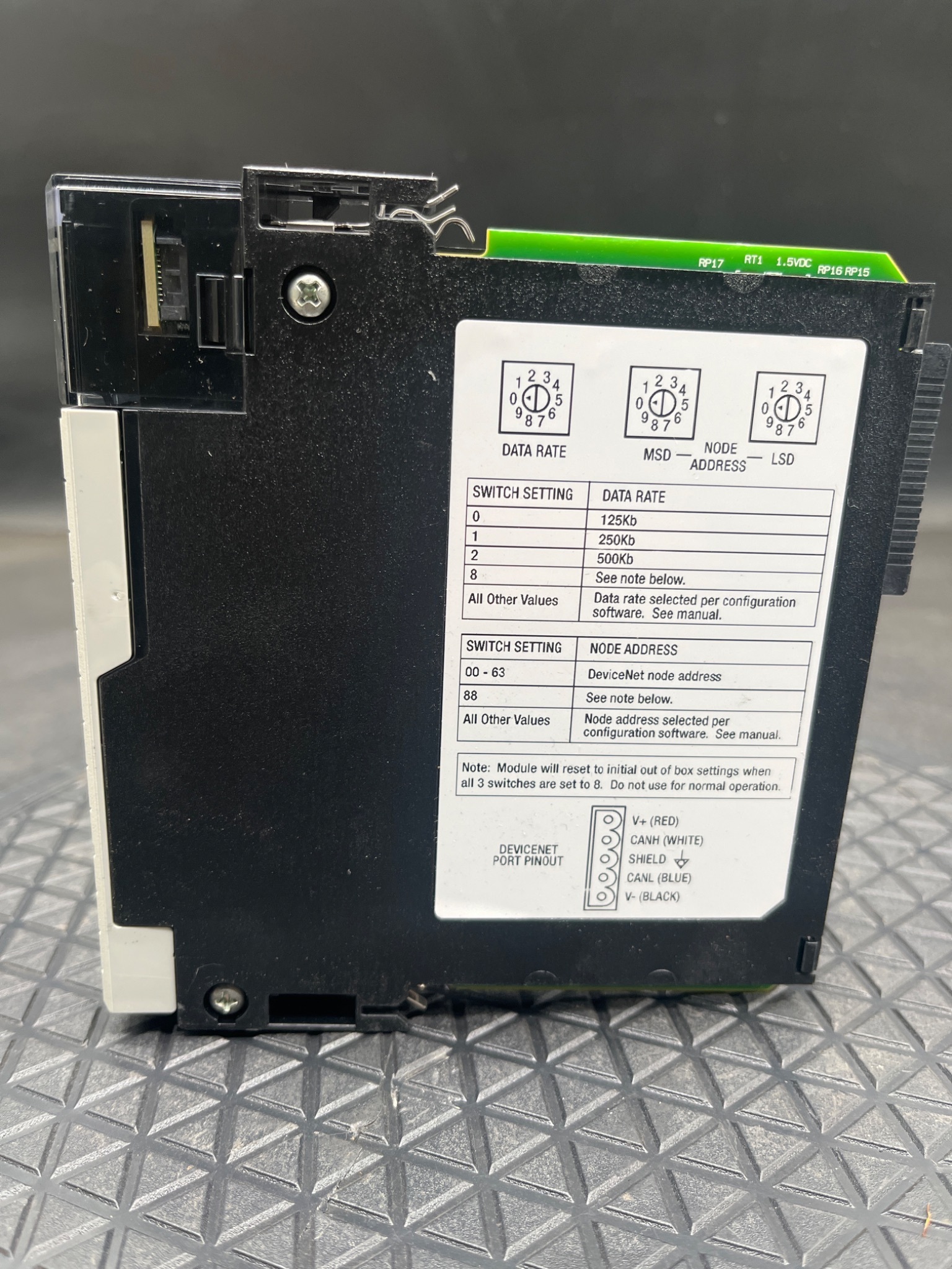 ALLEN‑BRADLEY 1756‑DNB/E ControlLogix DeviceNet Communication Module USED 3