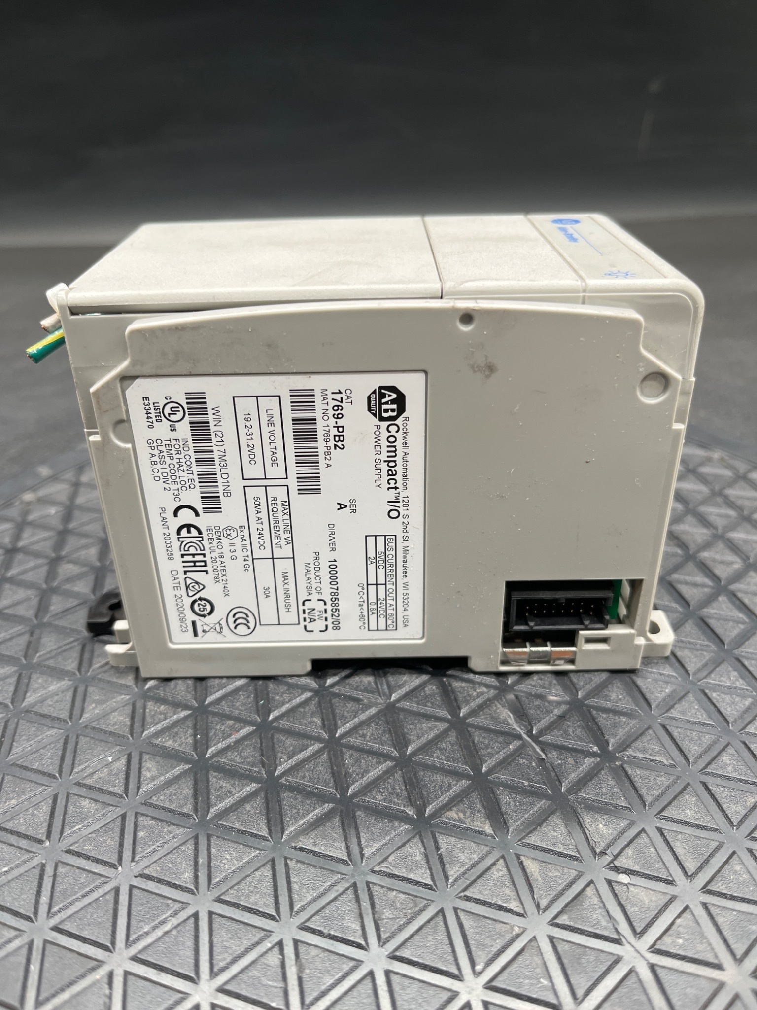 ALLEN‑BRADLEY 1769‑PB2/A Compact I/O Power Supply USED 5