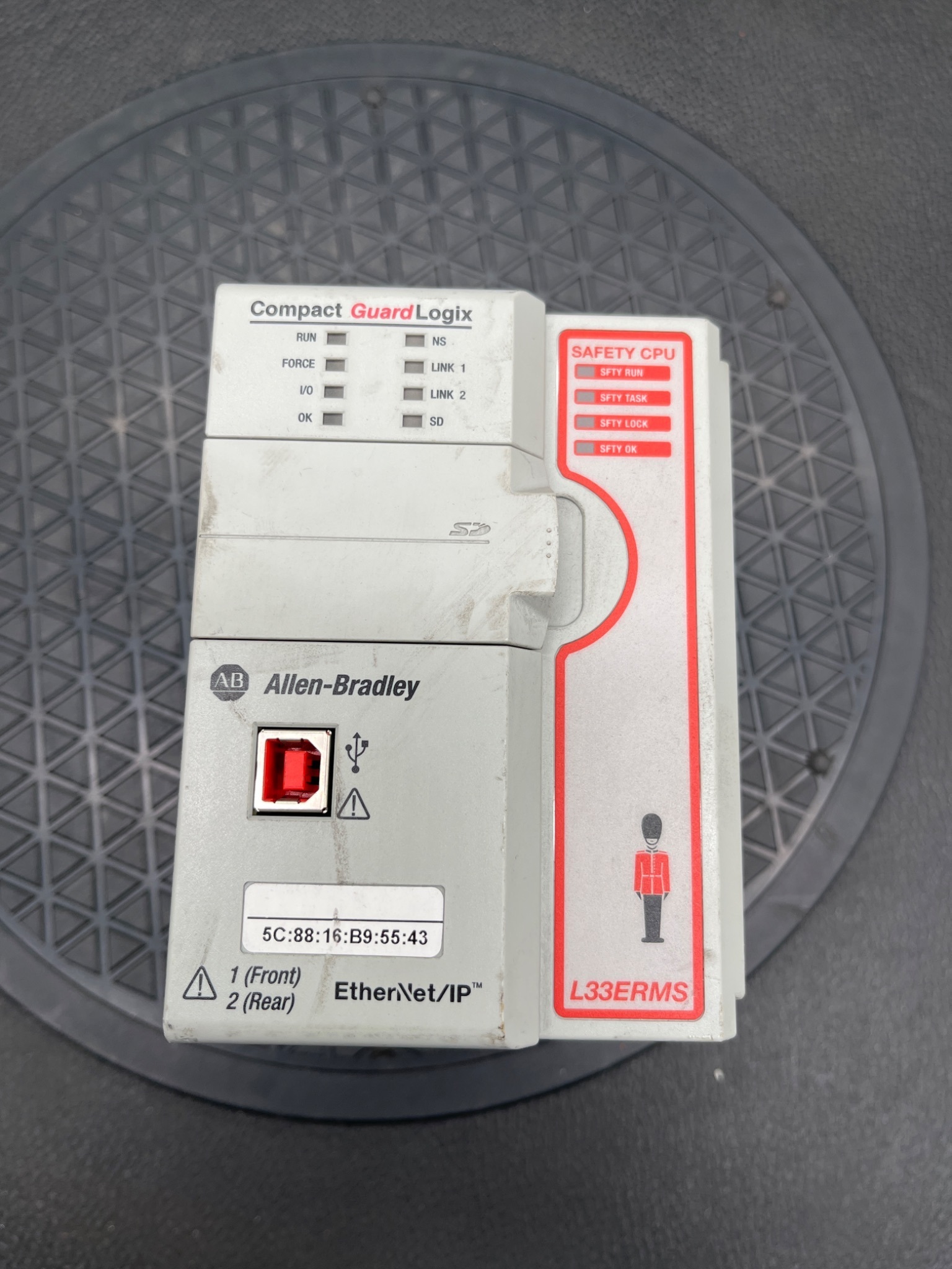ALLEN‑BRADLEY 1769‑L33ERMS Compact GuardLogix Controller USED 0