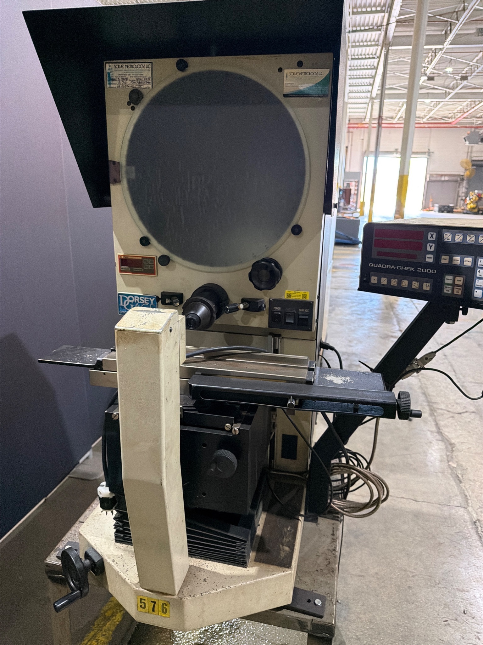 DORSEY METROLOGY 16H Optical Comparator USED 1