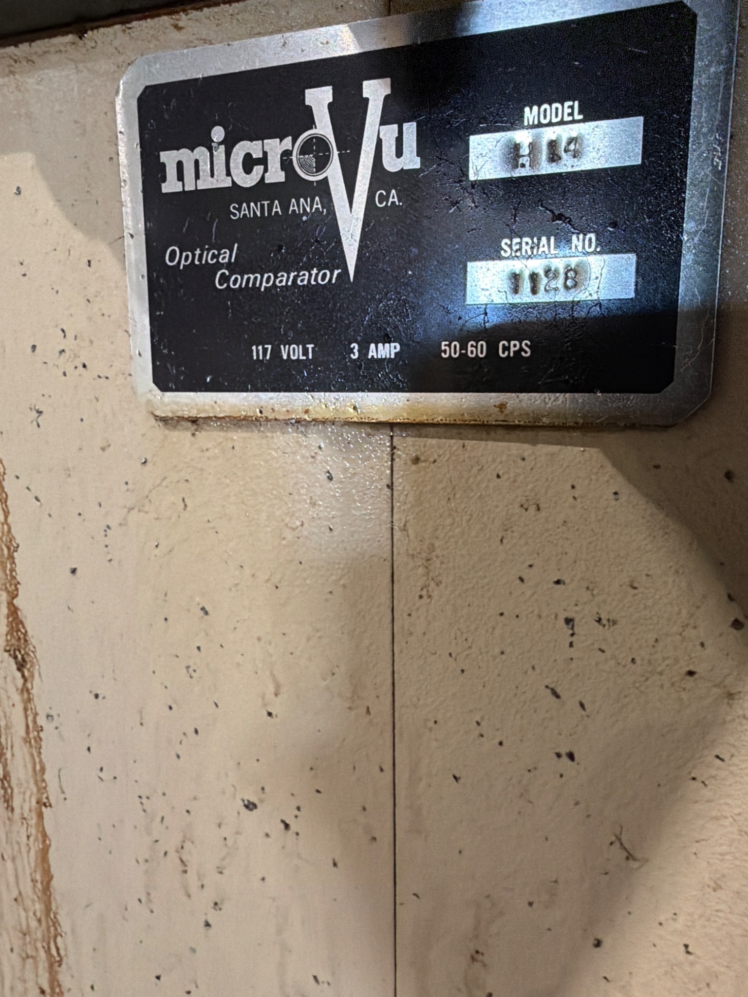MICRO‑VU H14 Optical Comparator USED 6