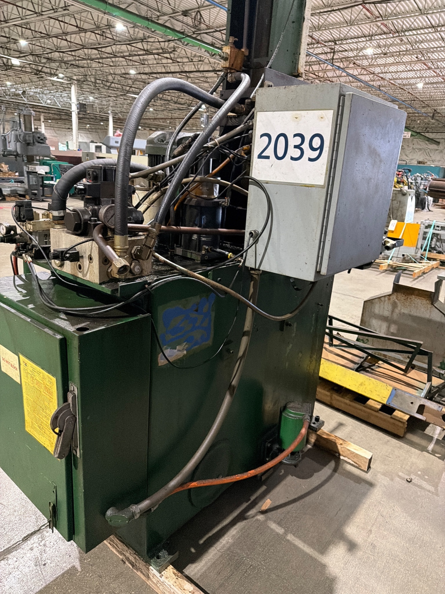 TY MILES Vertical Broaching Machine USED 6