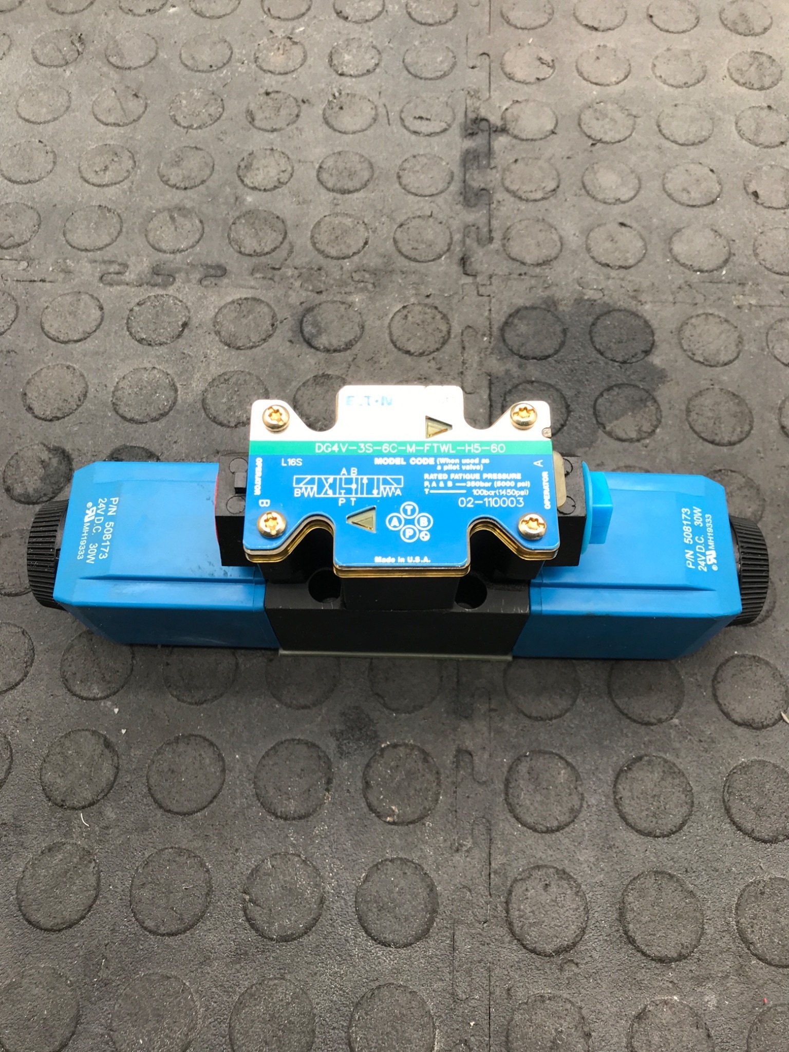 EATON VICKERS DG4V‑3S‑6C‑M‑FTWL‑H5‑60 Directional Control Valve USED 0