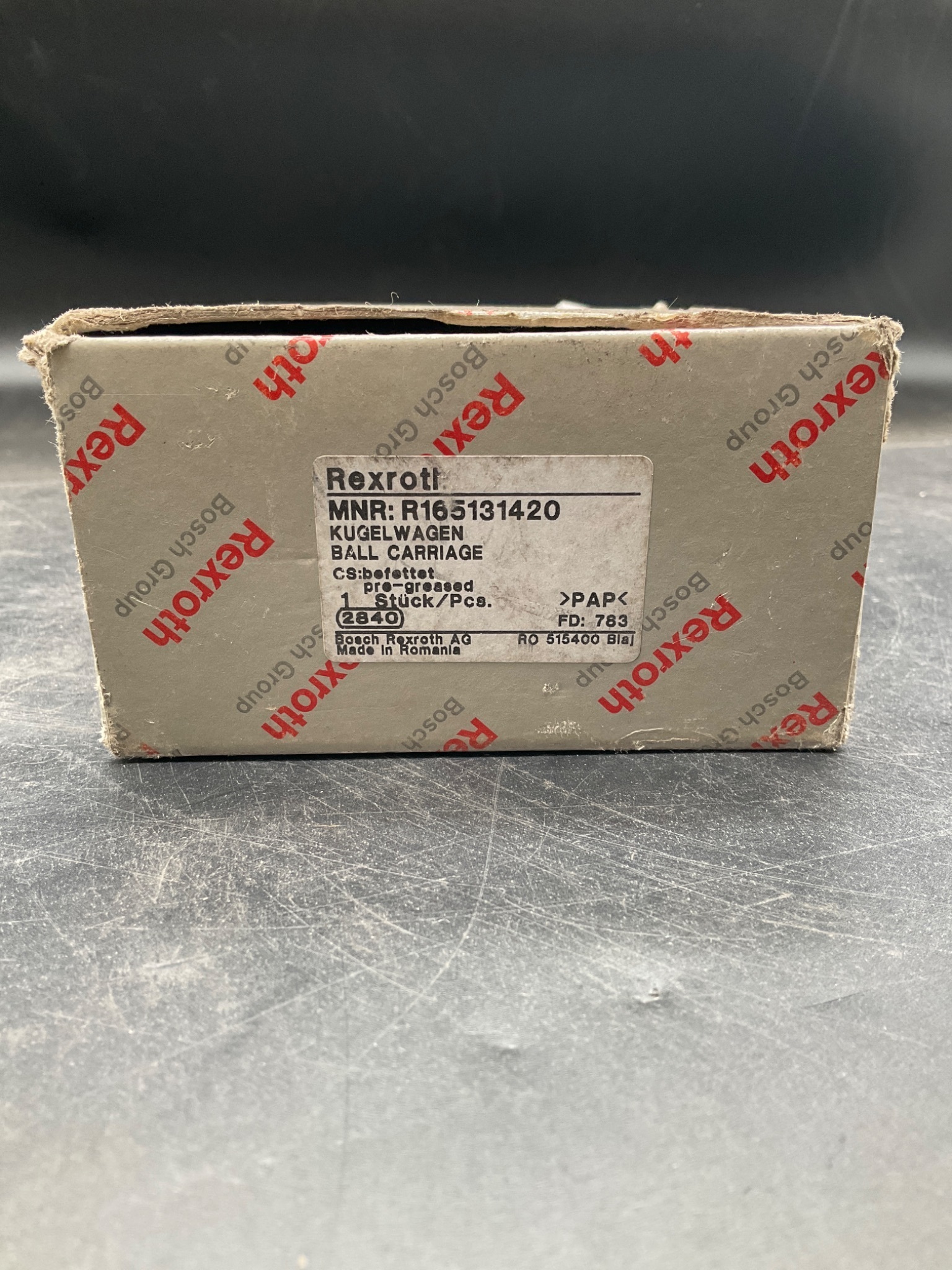 BOSCH REXROTH R165131420 Linear Guide Ball Carriage NEW 0