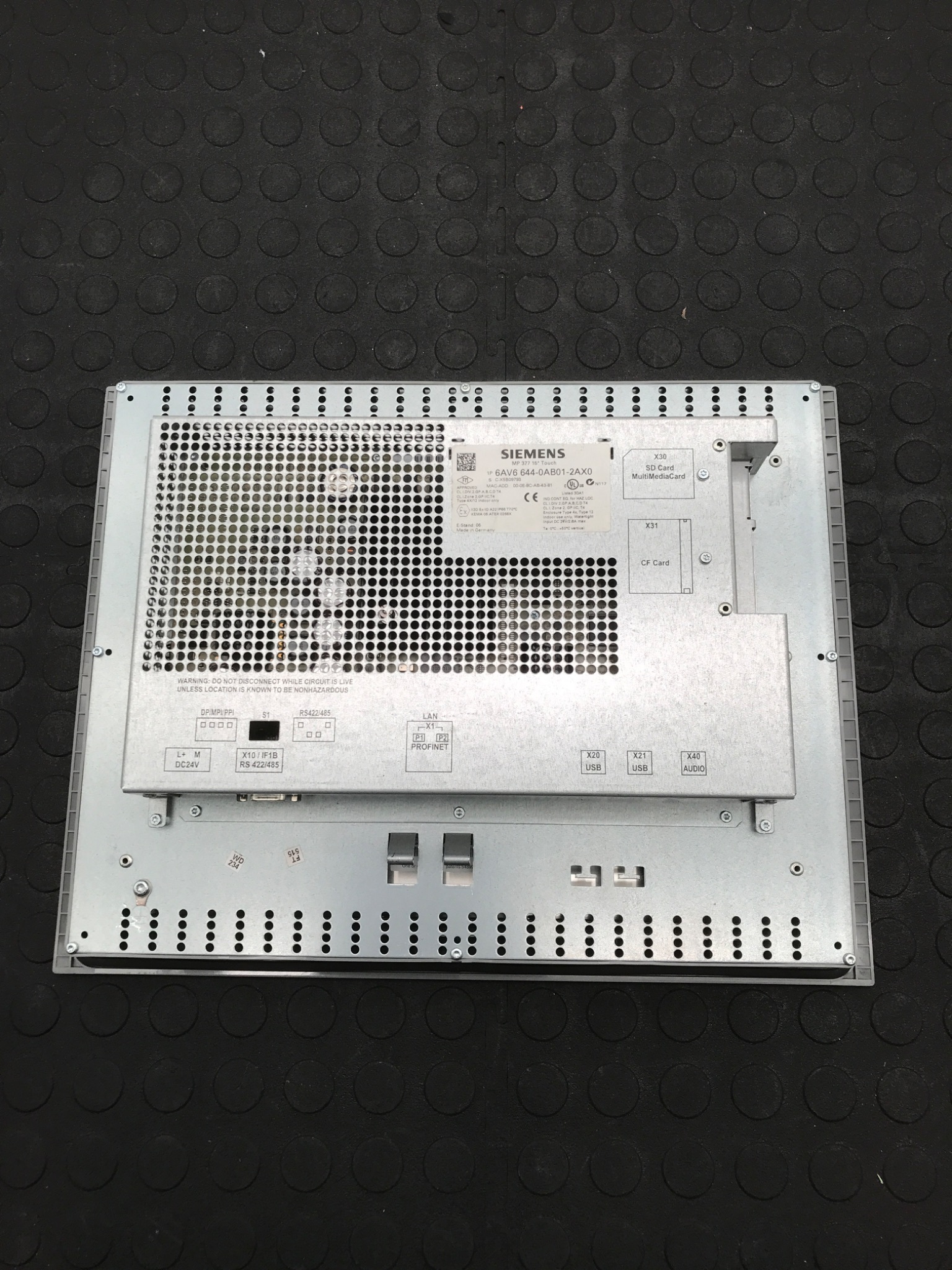 SIEMENS 6AV6644-0AB01-2AX0 SIMATIC MP 377 15" Touch Panel NEW NO BOX 2