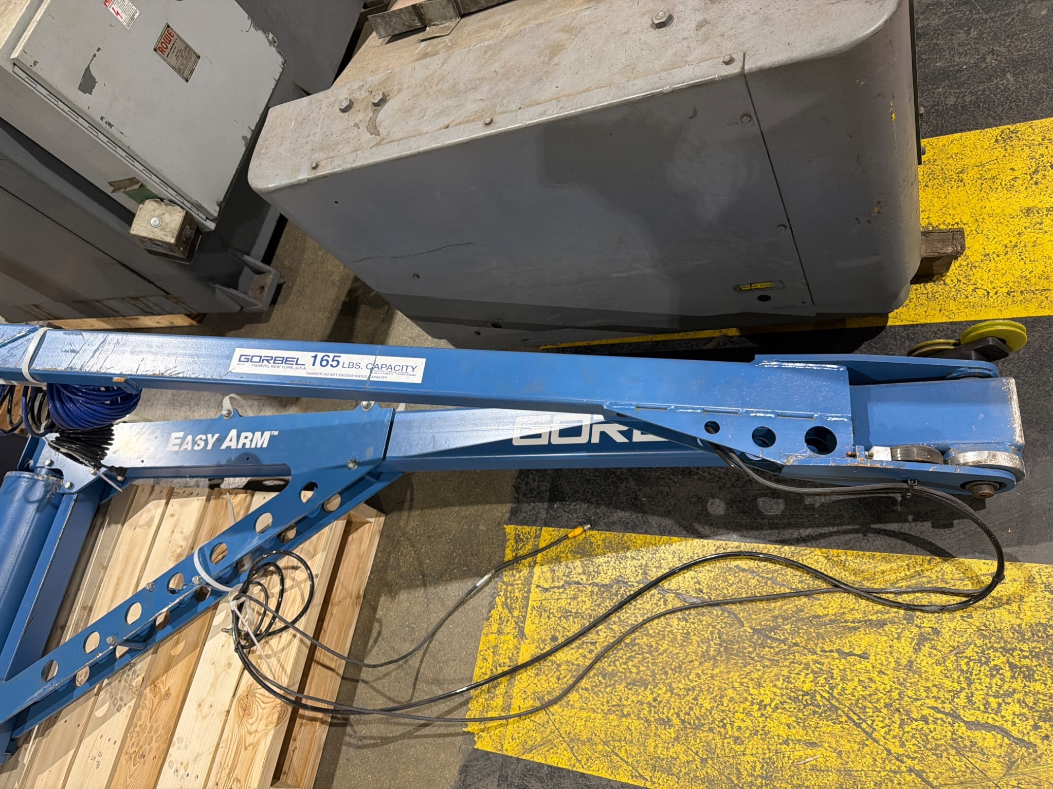 GORBEL 83181 Easy Arm Articulating Jib Crane 165 LB USED 1