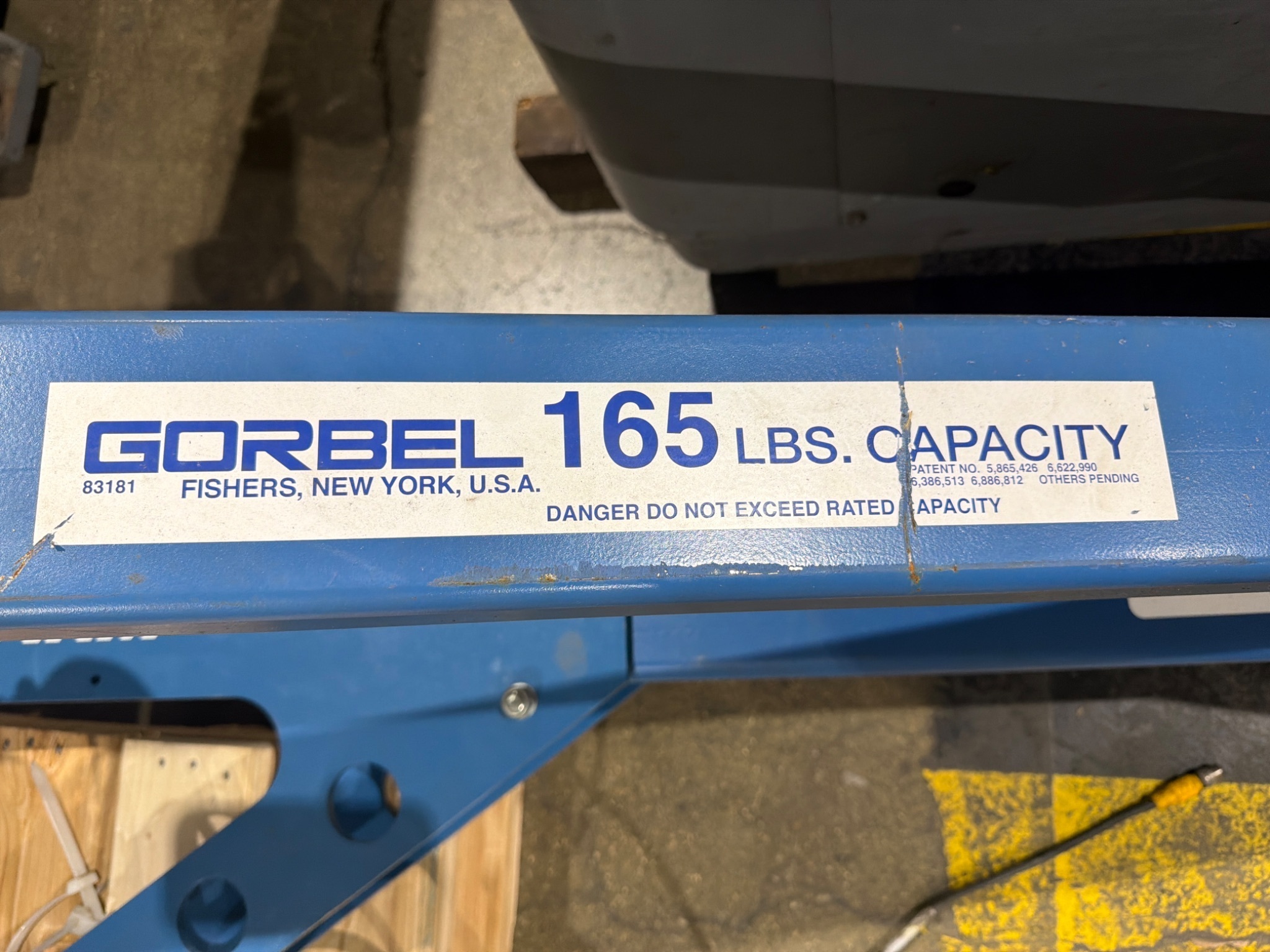 GORBEL 83181 Easy Arm Articulating Jib Crane 165 LB USED 8