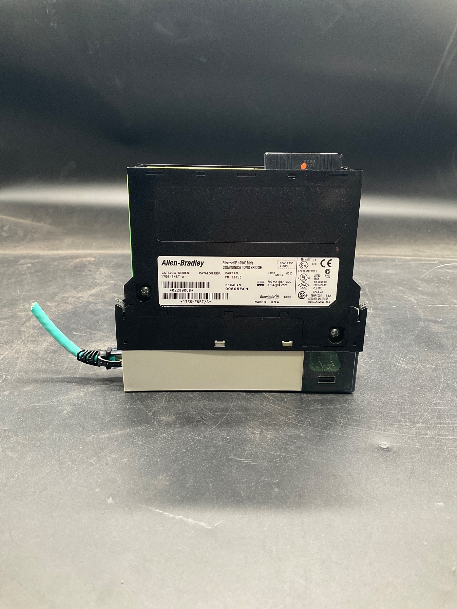 ALLEN‑BRADLEY 1756‑ENBT/A Ethernet Communication Module USED 4