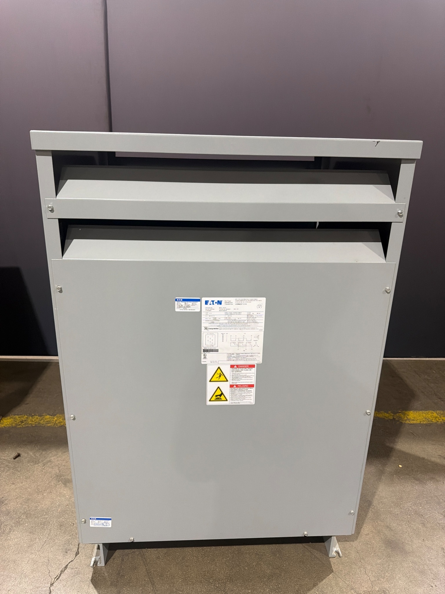 EATON V48M28T1216 15 kVA Dry Type Distribution Transformer USED 0