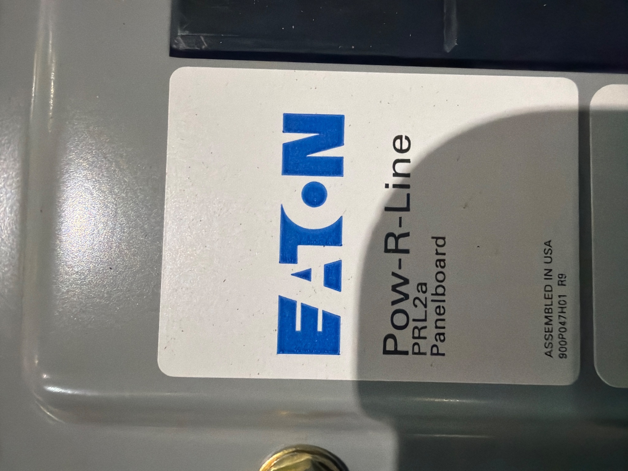 EATON PRL2A Panelboard 480Y/277V 3PH 4W USED 4