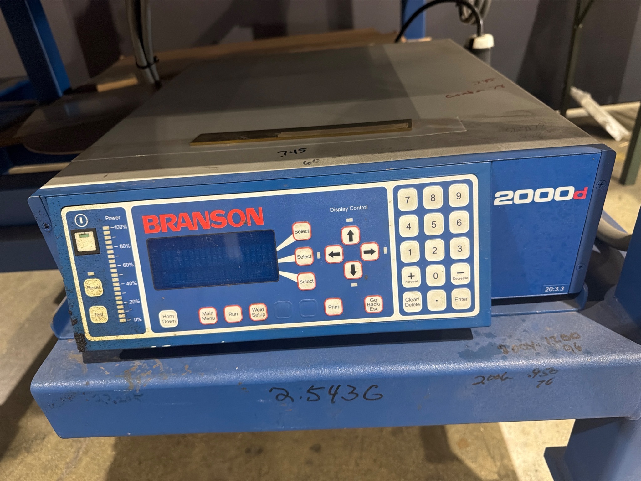 BRANSON 2000D/AED Rotary Index Ultrasonic Welder 3300W USED 4