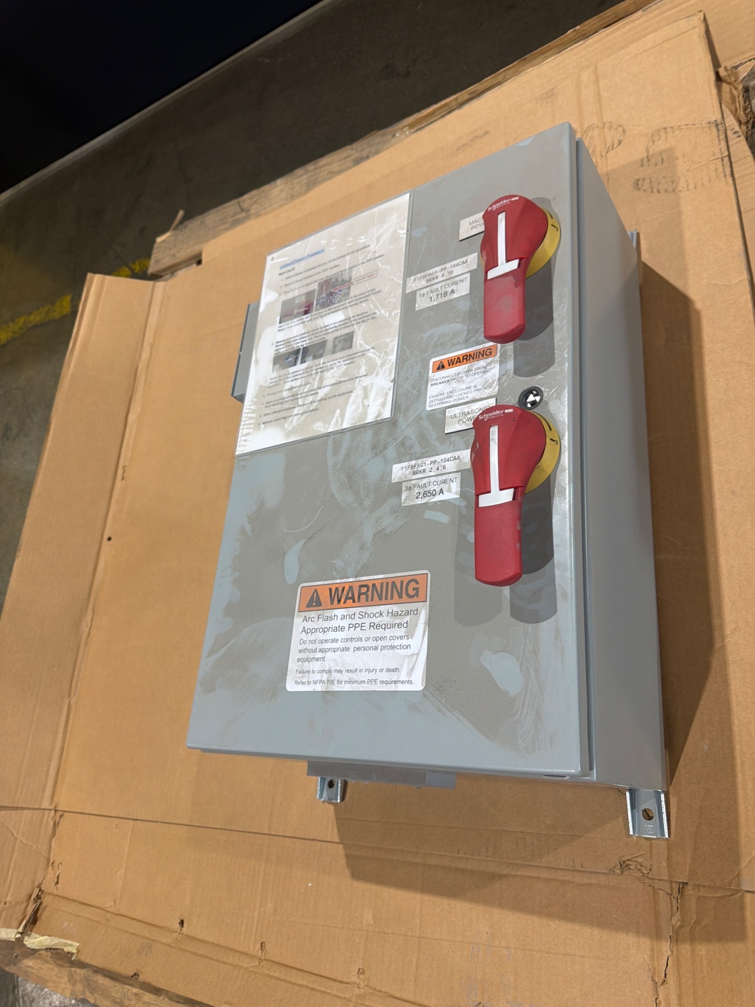 NEXT ELECTRIC 107413 Dual Fused Disconnect 208V USED 1