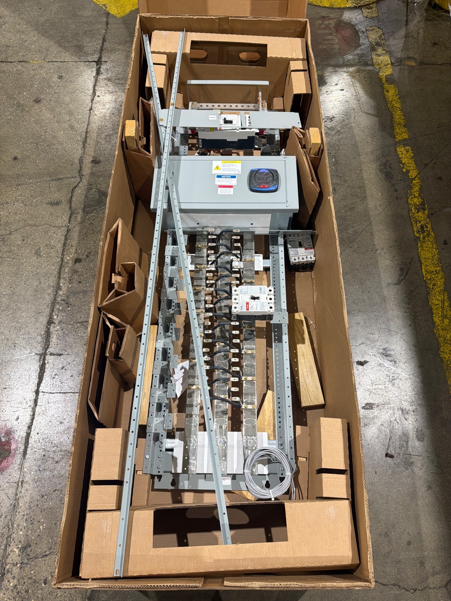 EATON Motor Control Center Panel with 2 FD35k Breakers and PXM Meter NEW 0