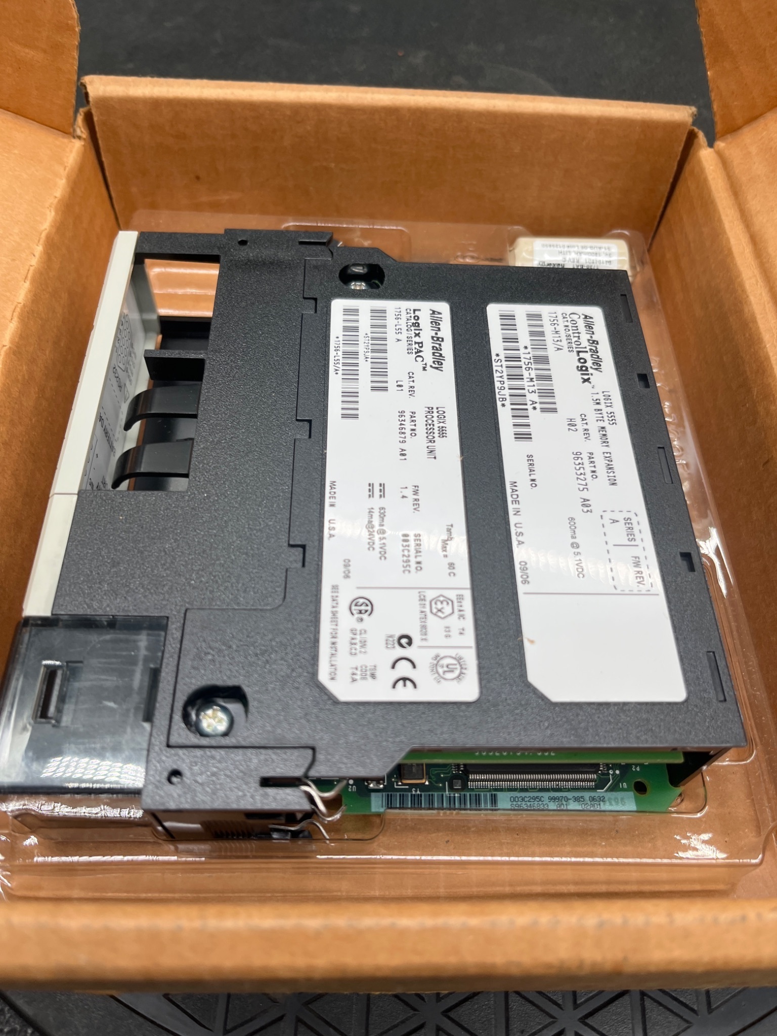 ALLEN‑BRADLEY 1756‑L55M13/A ControlLogix Processor NEW 5
