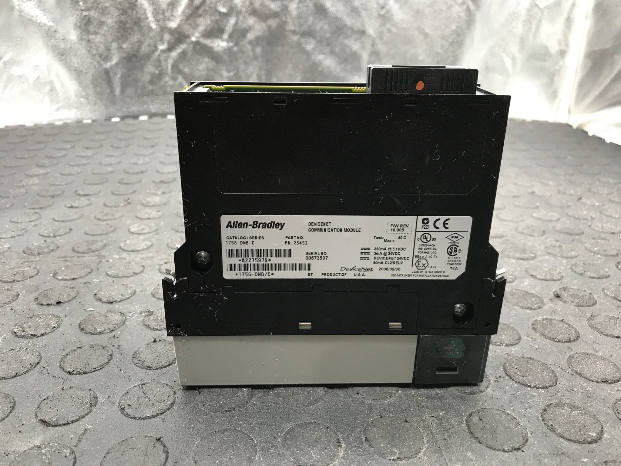ALLEN‑BRADLEY 1756‑DNB/C ControlLogix DeviceNet Scanner Module USED 1