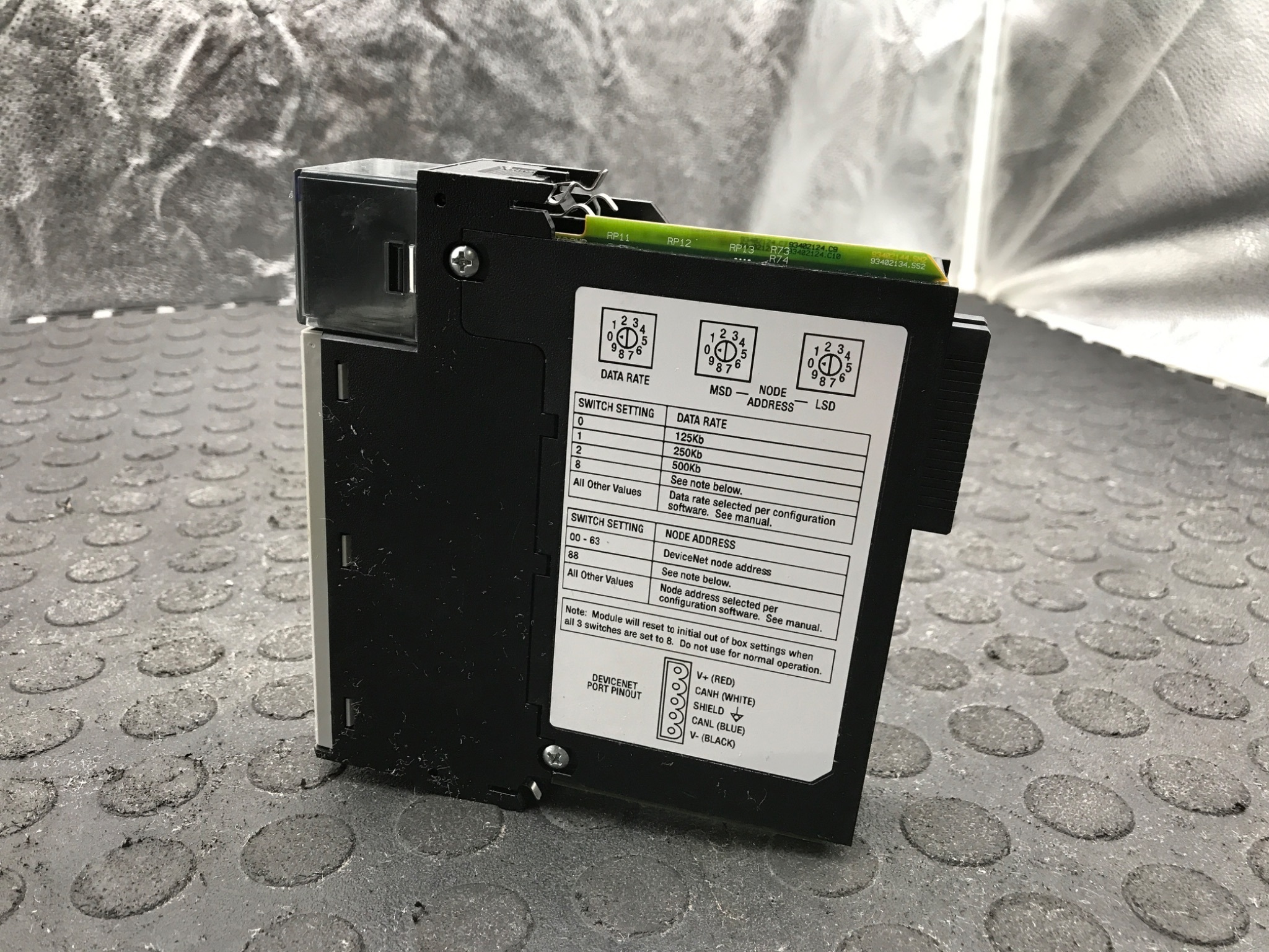 ALLEN‑BRADLEY 1756‑DNB/C ControlLogix DeviceNet Scanner Module USED 3