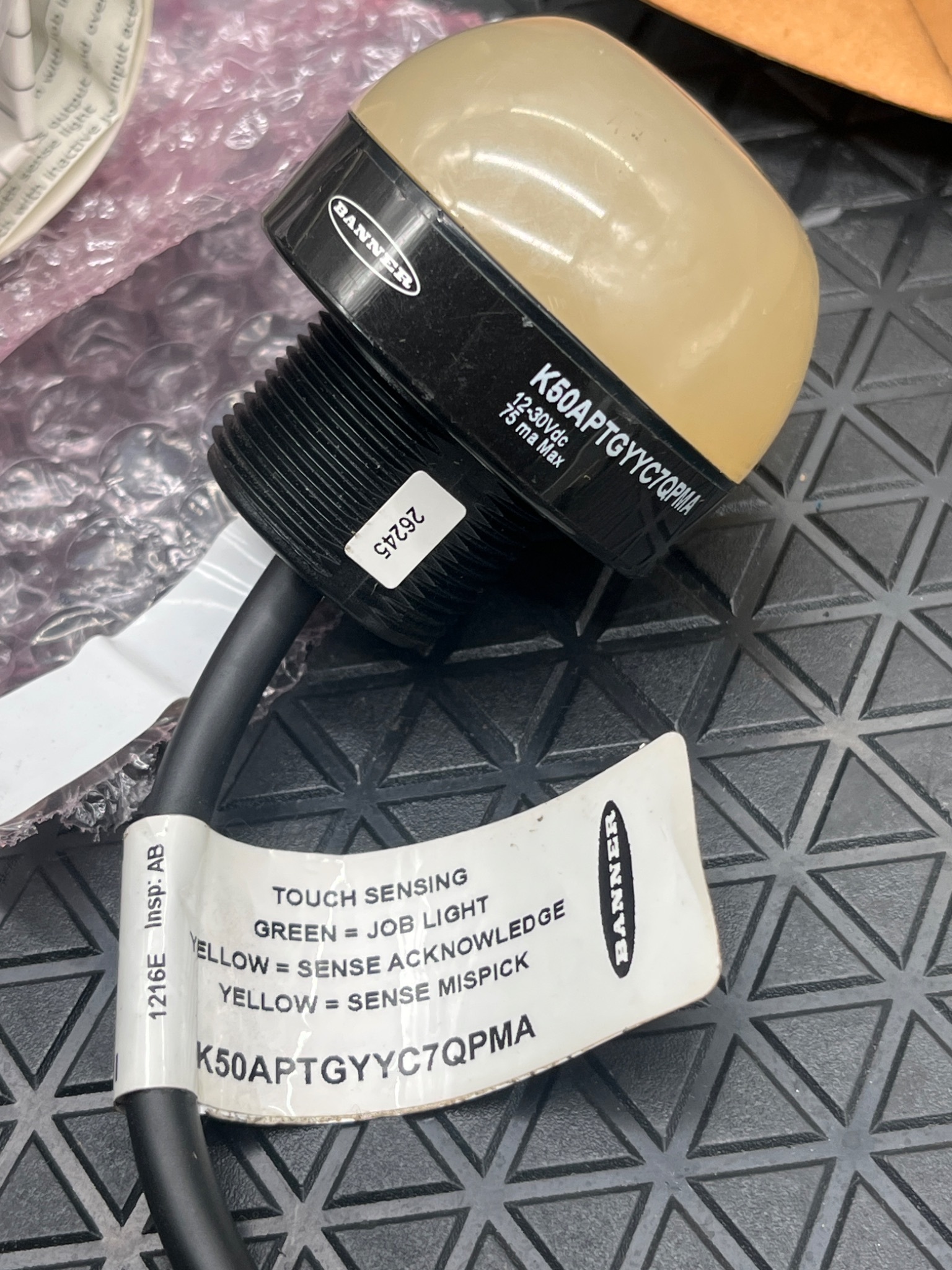 BANNER K50APTRYYC7QPMA Touch Sensor NEW 2