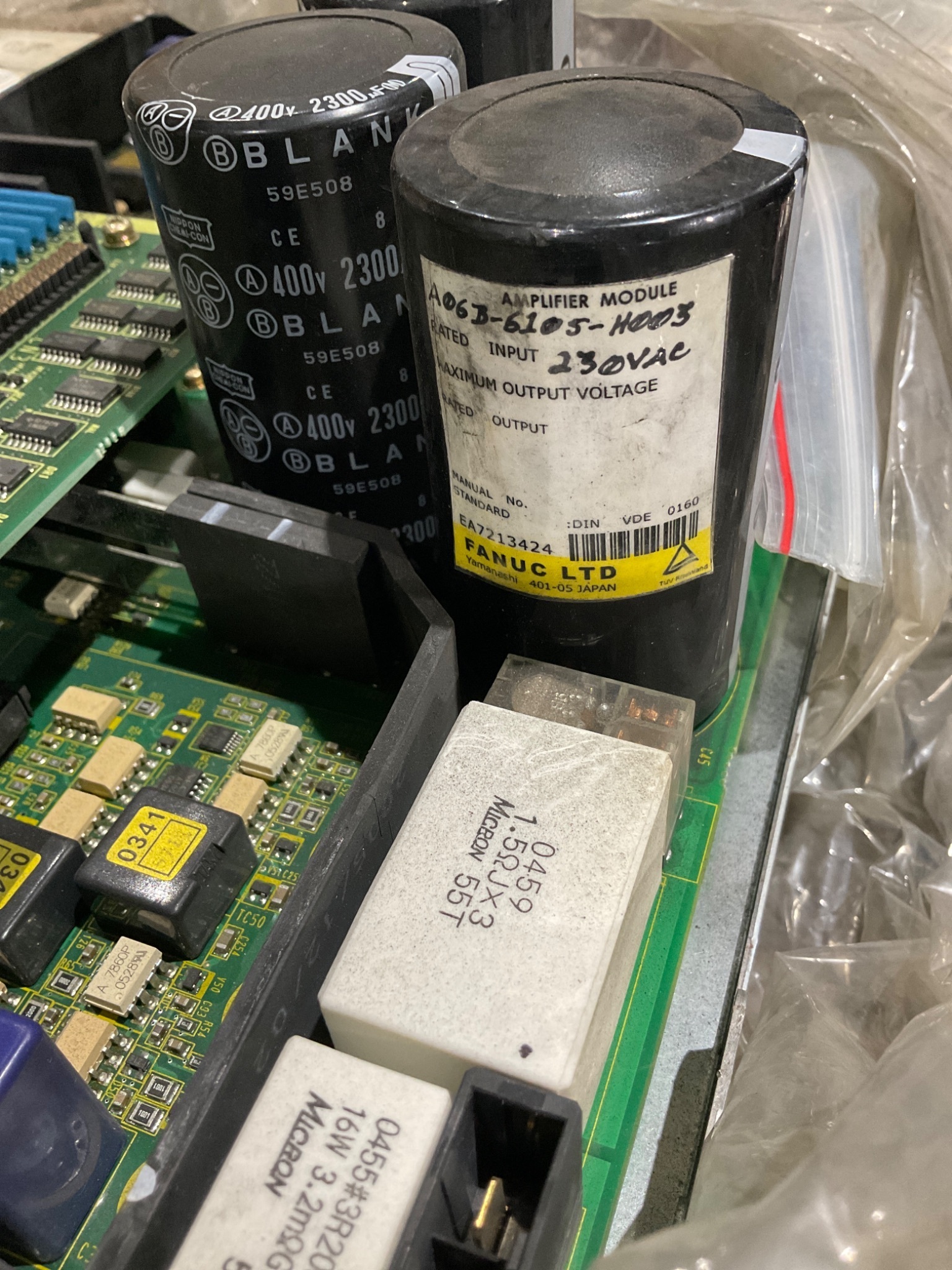 FANUC A06B‑6105‑H003 2‑Axis Servo Amplifier Assembly USED 6