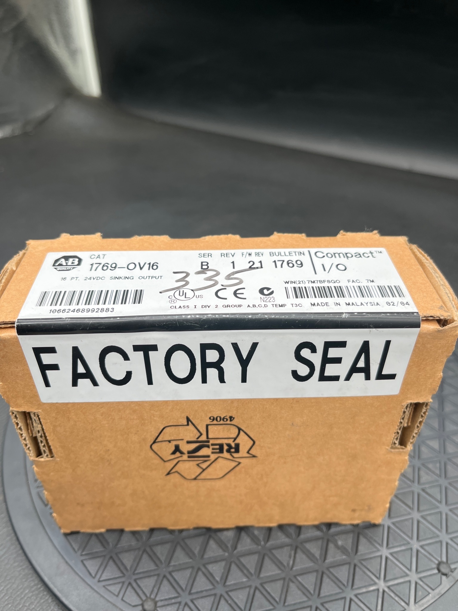ALLEN‑BRADLEY 1769‑OV16/B CompactLogix 16‑Pt 24VDC Output Module NEW 1