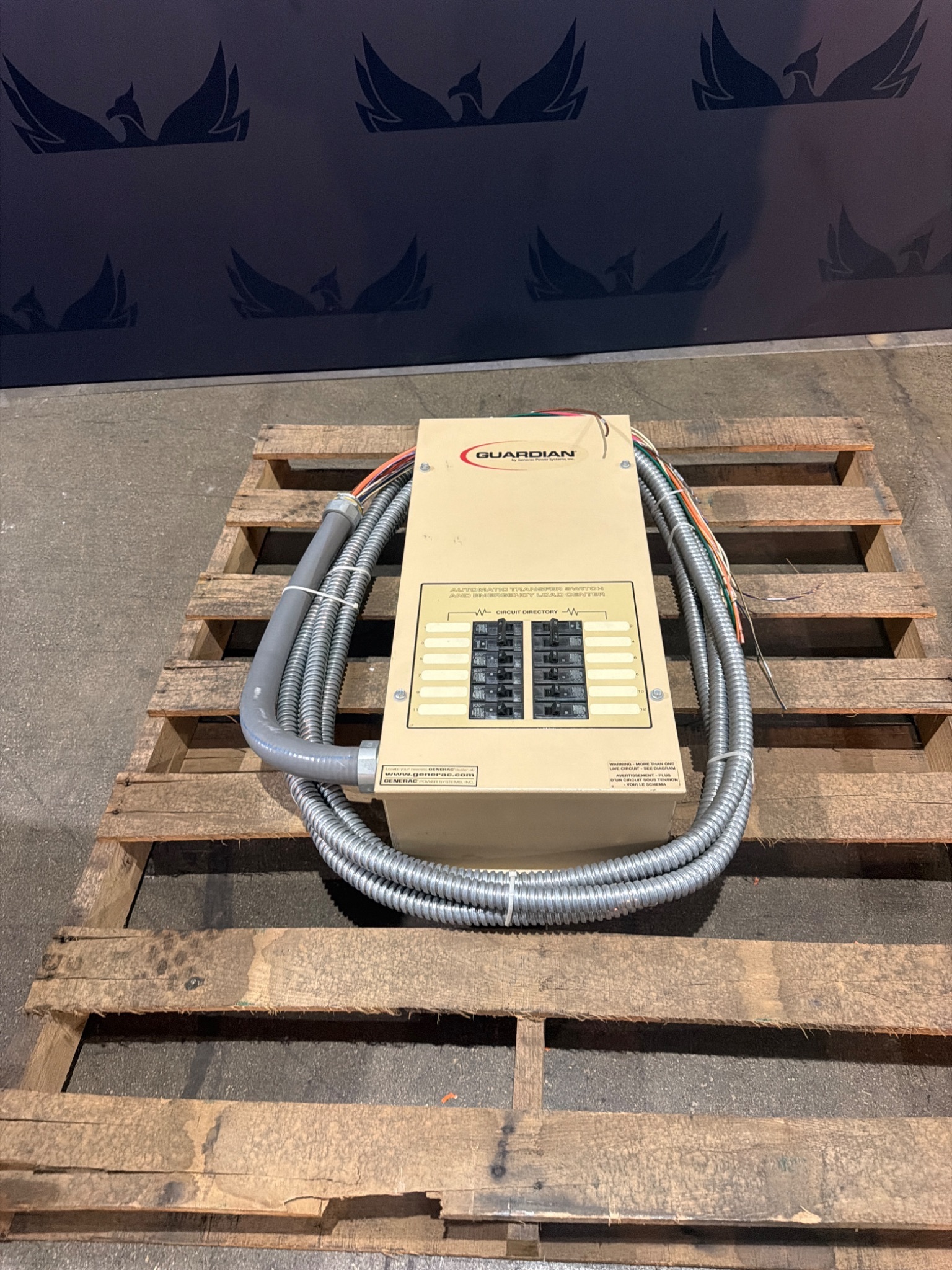 GENERAC GUARDIAN 100A Automatic Transfer Switch w/ Breaker Panel USED 0