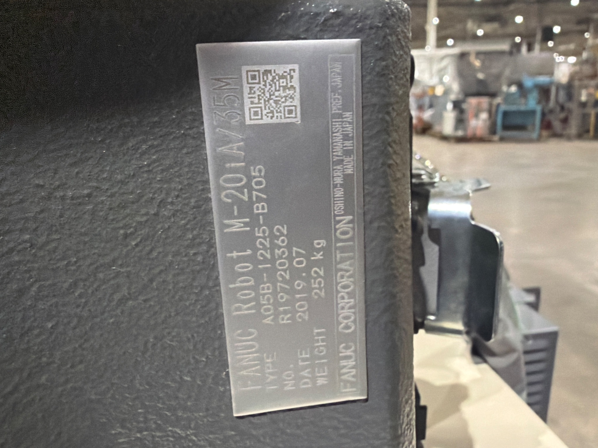 FANUC M‑20iA/35M Complete with R‑30iB Plus Controller USED 5