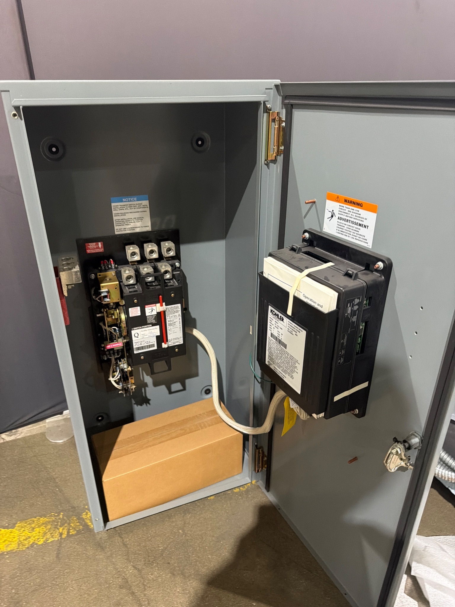KOHLER KCT‑ACTC‑0400S 400A Automatic Transfer Switch 208V 3‑Phase NEW 4