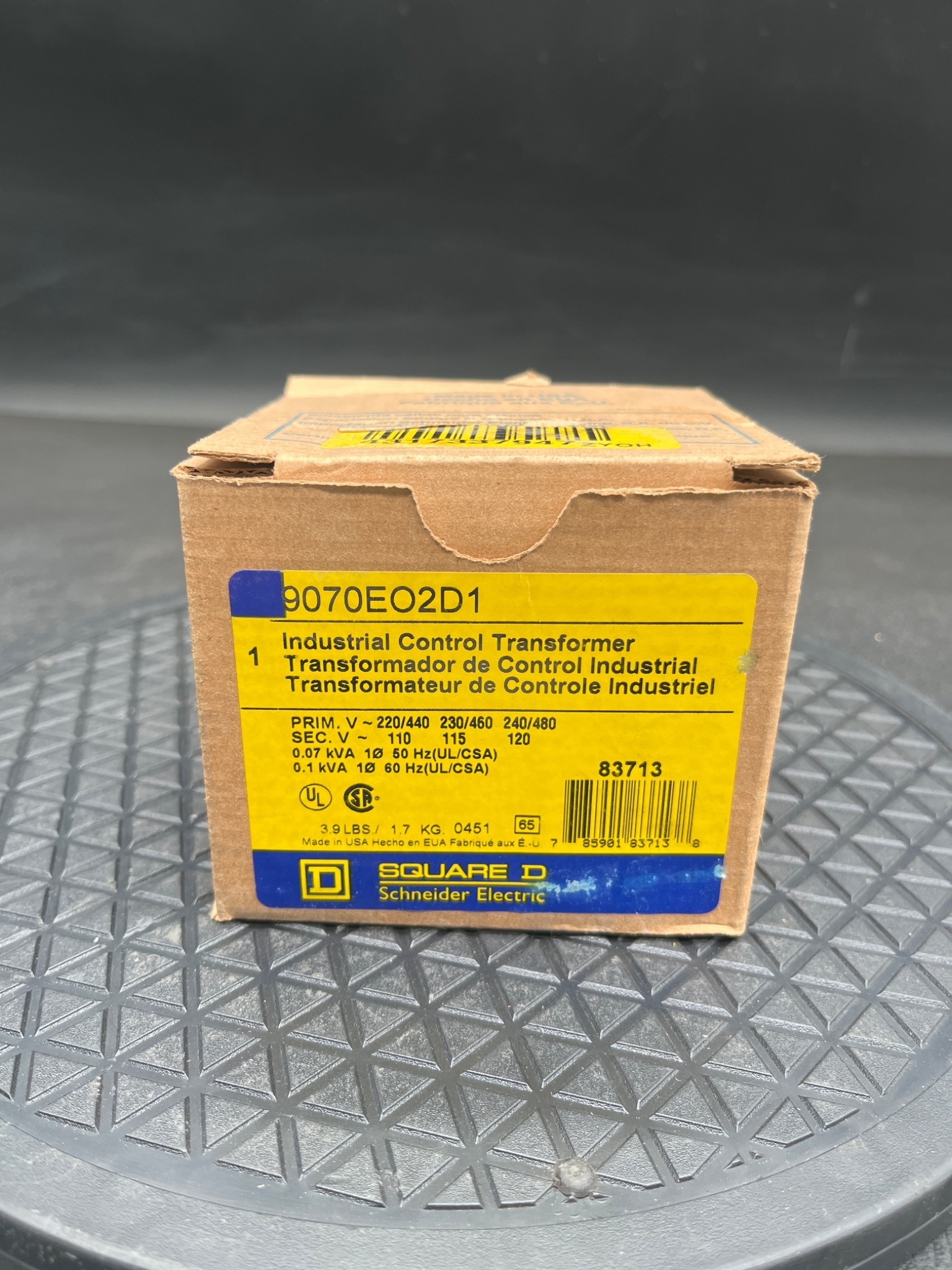 SQUARE D 9070EO2D1 Industrial Control Transformer 50/60Hz NEW 0