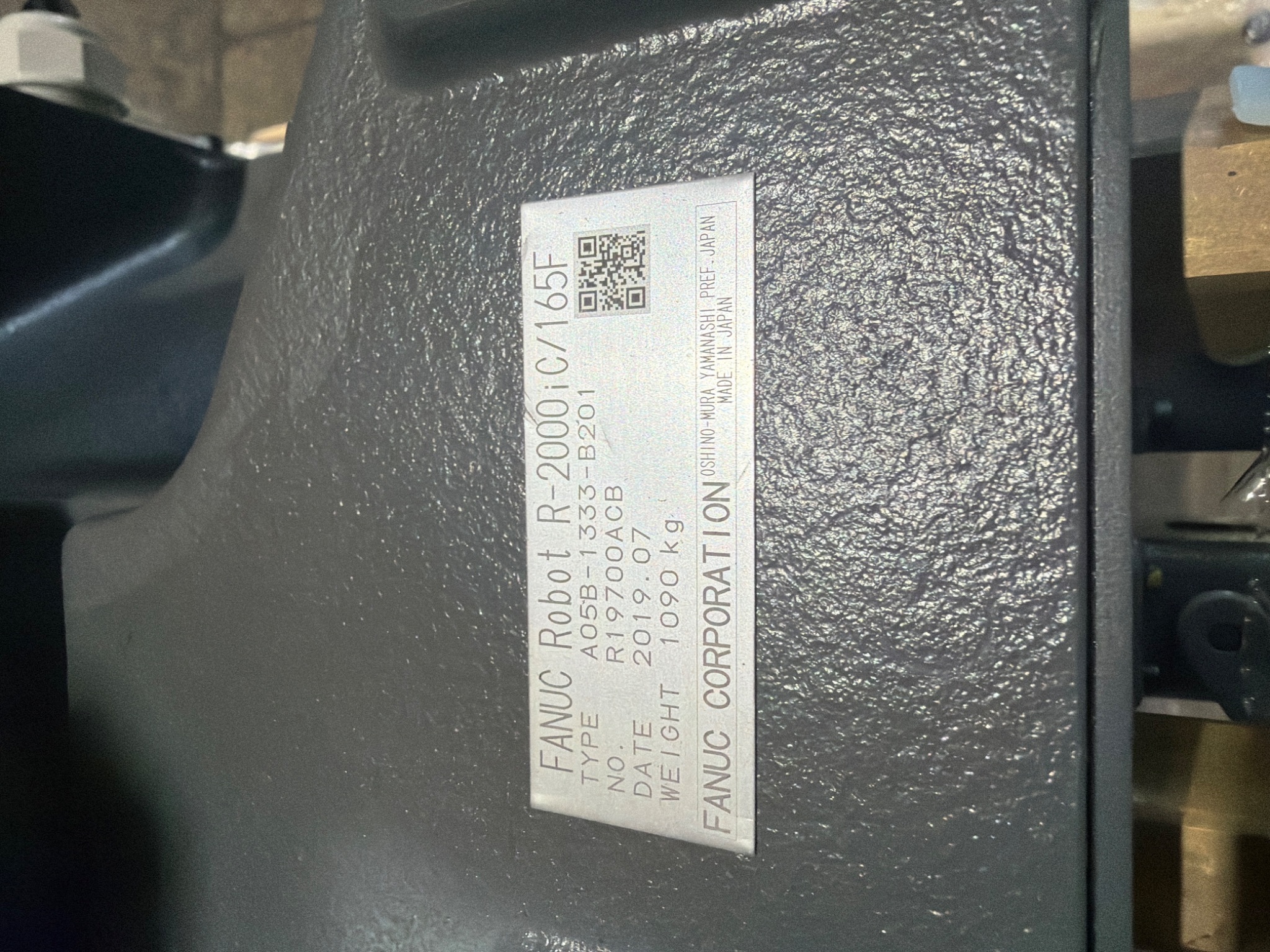 FANUC R‑2000iC/165F Complete with R‑30iB Plus Controller USED 15