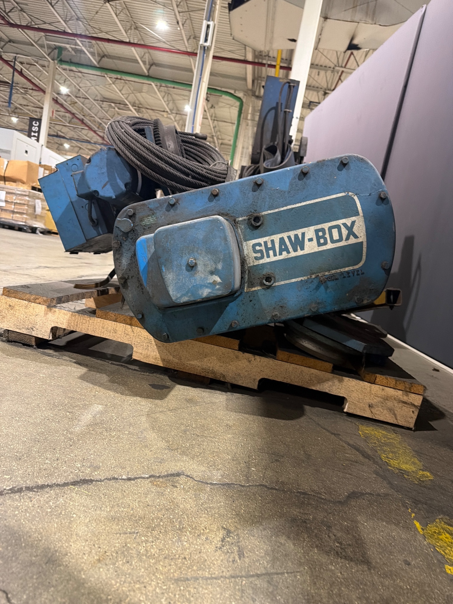 SHAW-BOX 72L05026S1521000 5 Ton Electric Chain Hoist USED 4