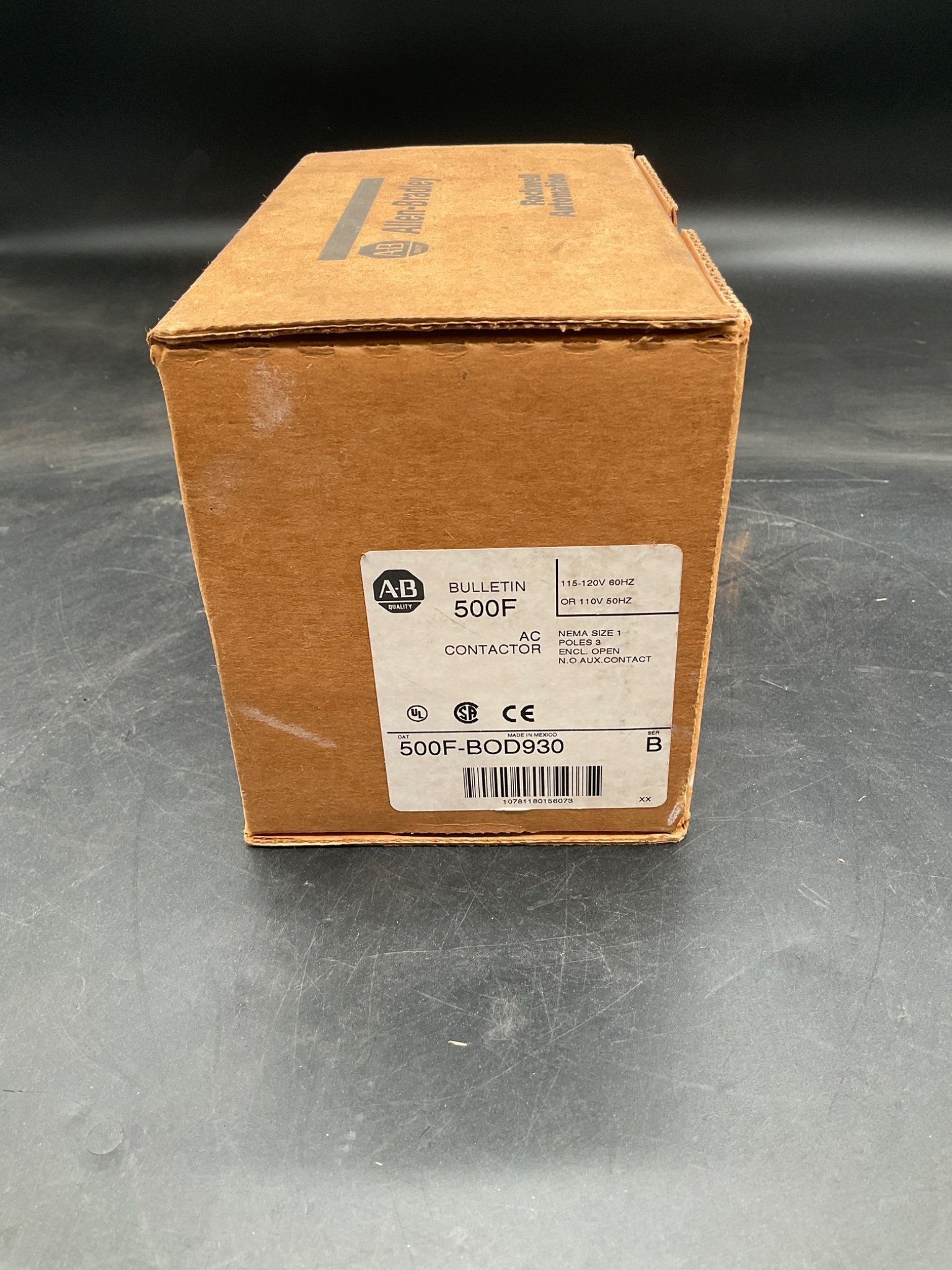 ALLEN BRADLEY 500F-BOD930 AC Contactor Series B NEW 0
