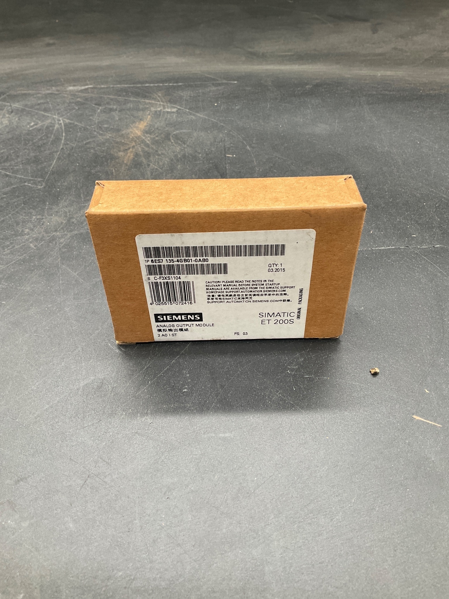 SIEMENS 6ES7 135-4GB01-0AB0 SIMATIC ET 200S Analog Output Module NEW 0