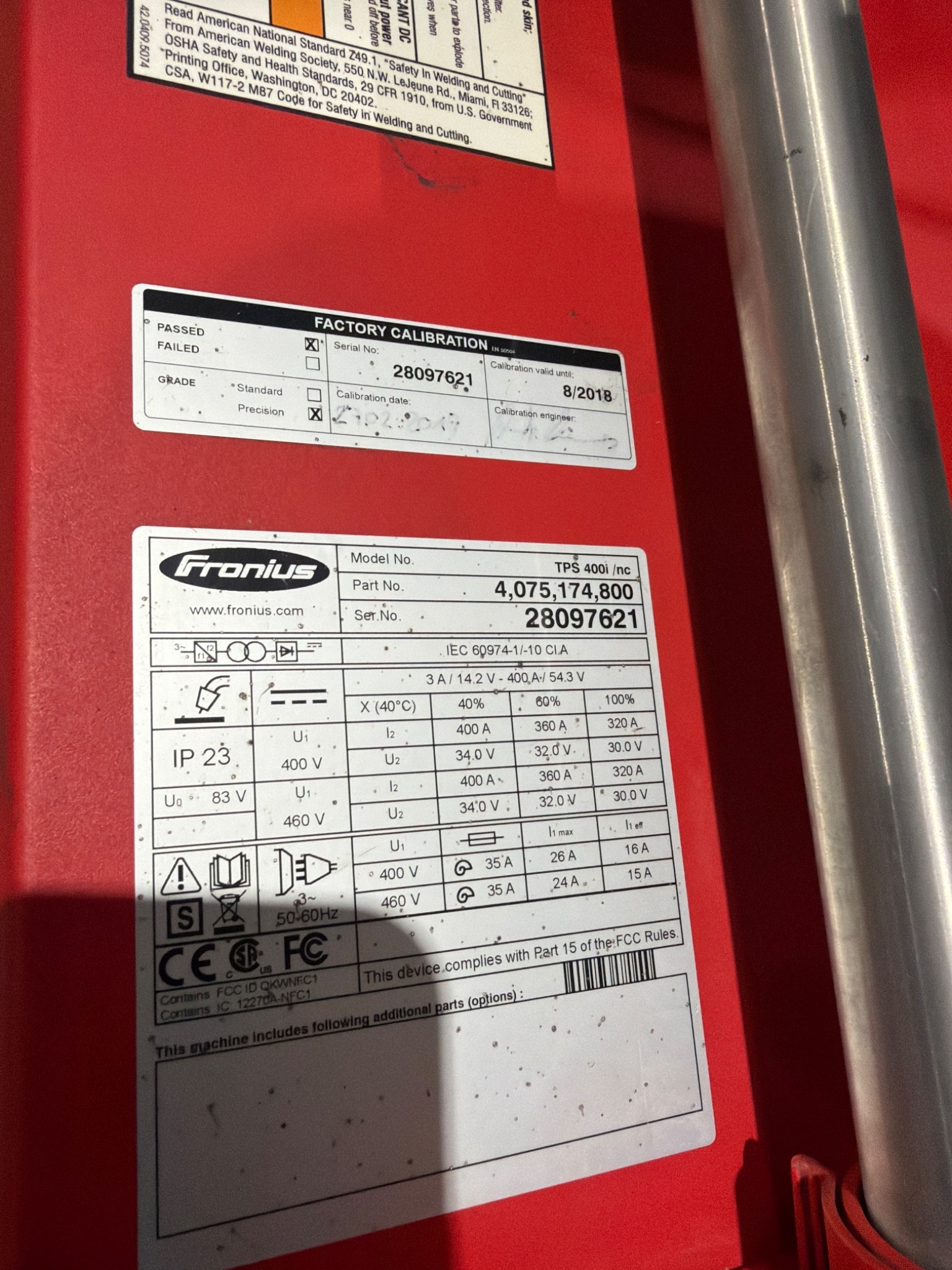 FANUC ArcMate 120iC Robot Complete w/ R‑30iB Controller & Fronius Welding System 10