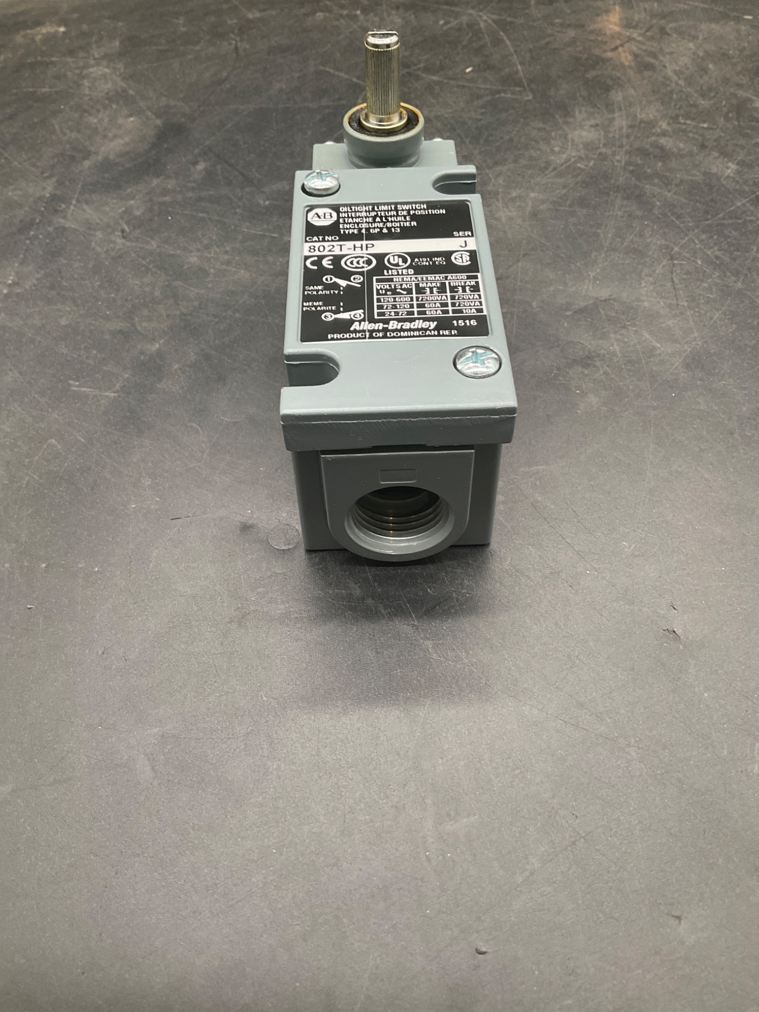 ALLEN BRADLEY 802T-HP Oiltight Limit Switch NEW 5
