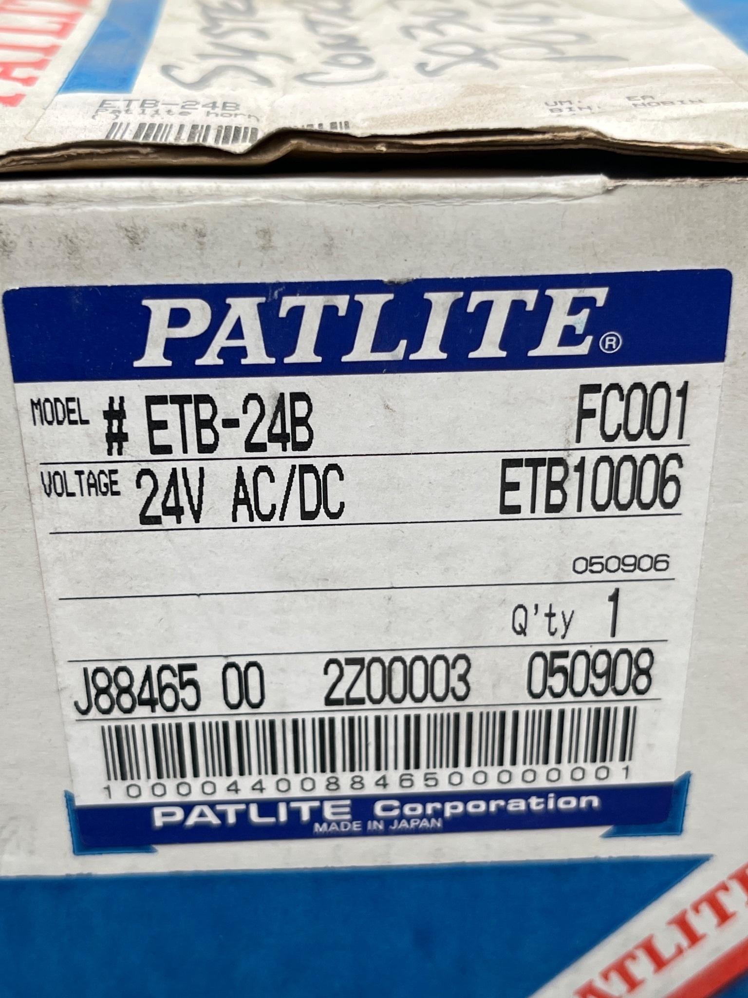 PATLITE ETB-24B Audible Alarm Unit 24V AC/DC NEW 4