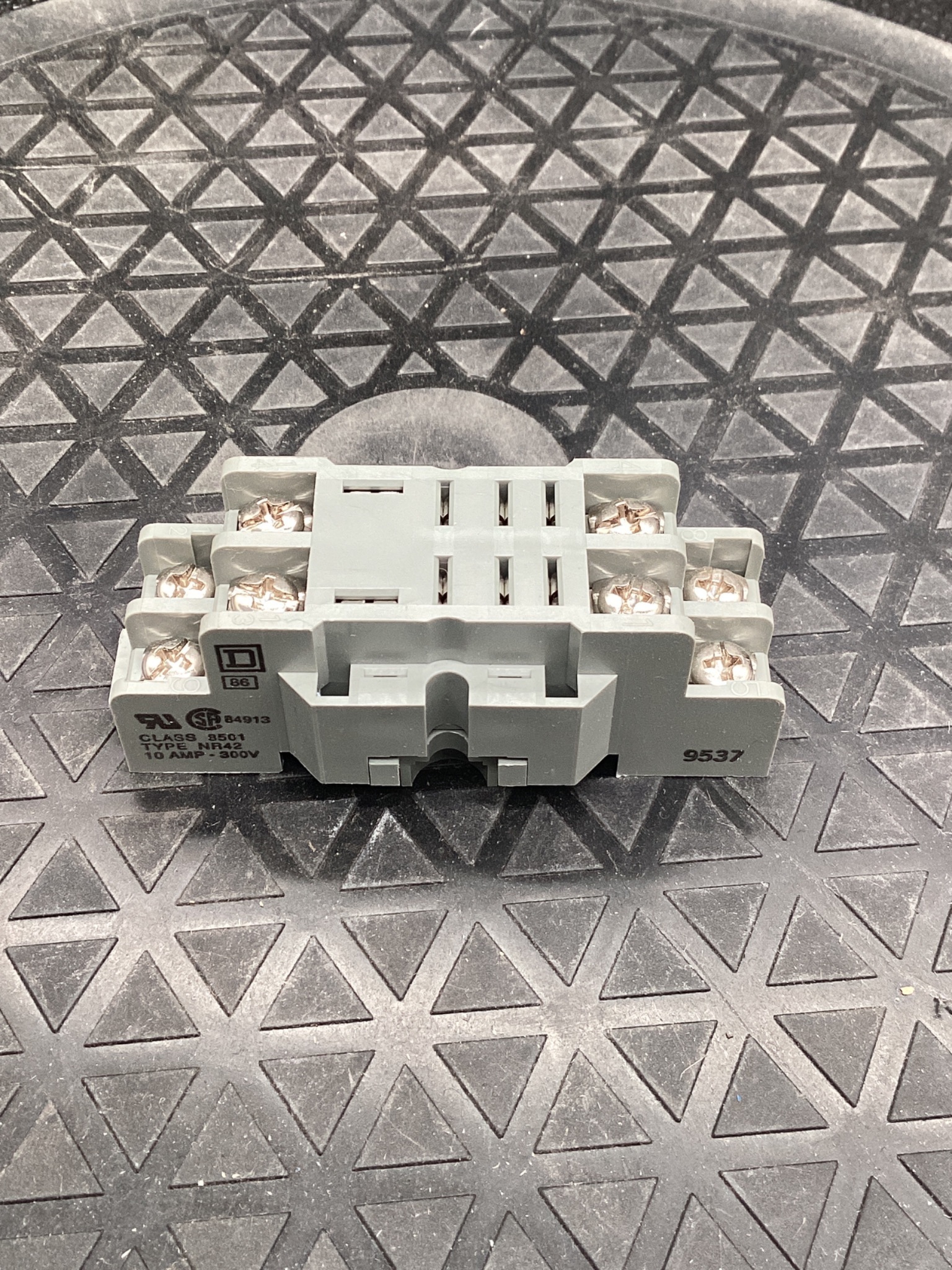 SQUARE D 8501NR42 Relay Socket Front Wired RS42 Series NEW 3