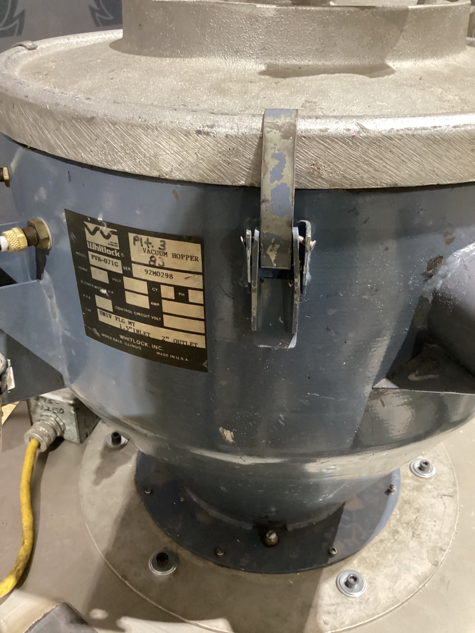 AEC Whitlock PVH-071G Vacuum Hopper Loader USED 1