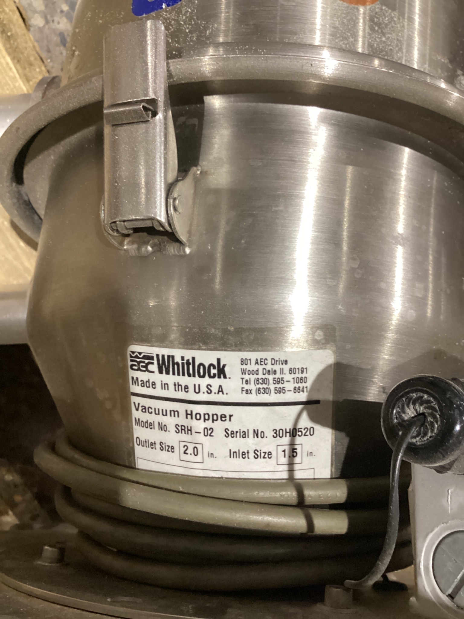 AEC Whitlock SRH-02 Vacuum Hopper USED 3