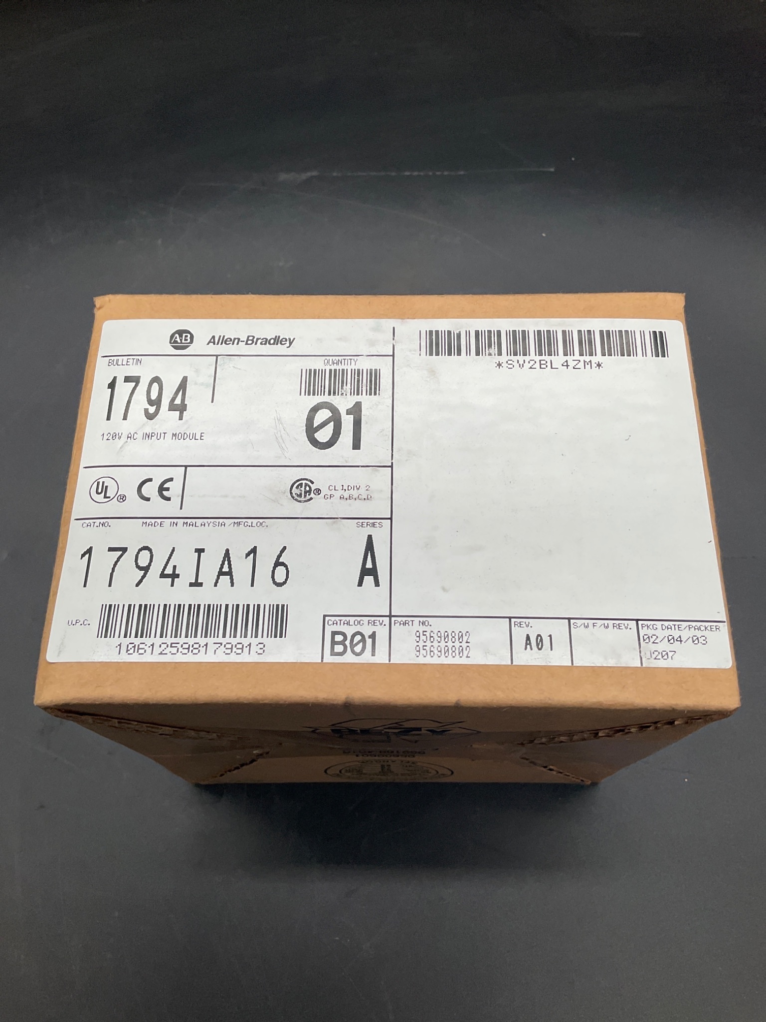 ALLEN-BRADLEY 1794-IA16 FLEX I/O Input Module 120V AC 16 Point NEW 1