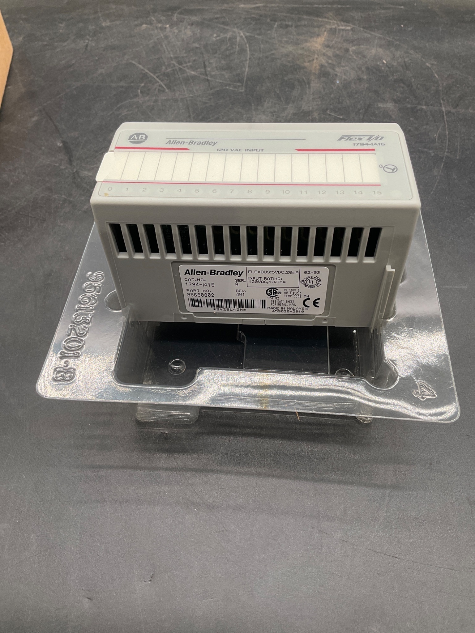 ALLEN-BRADLEY 1794-IA16 FLEX I/O Input Module 120V AC 16 Point NEW 2