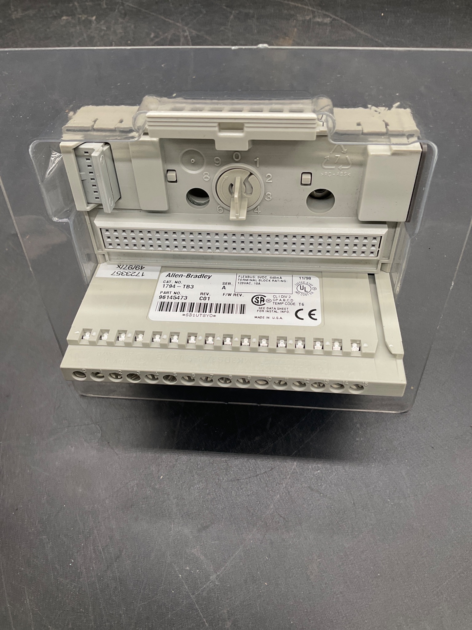 ALLEN-BRADLEY 1794-TB3 FLEX I/O Terminal Base Unit Series A NEW 2