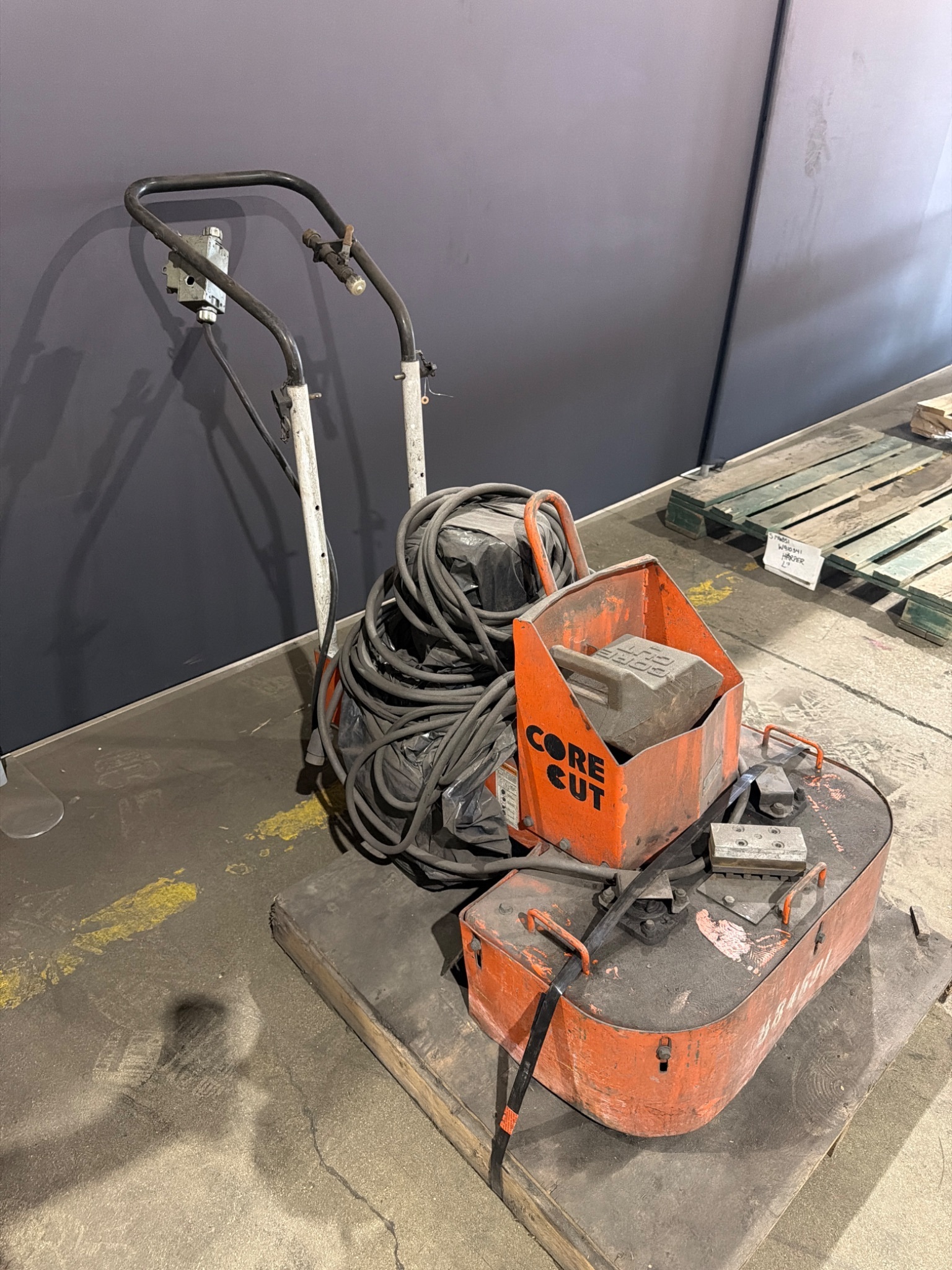 DIAMOND PRODUCTS CORE CUT Walk-Behind Floor Grinder 3HP USED 1