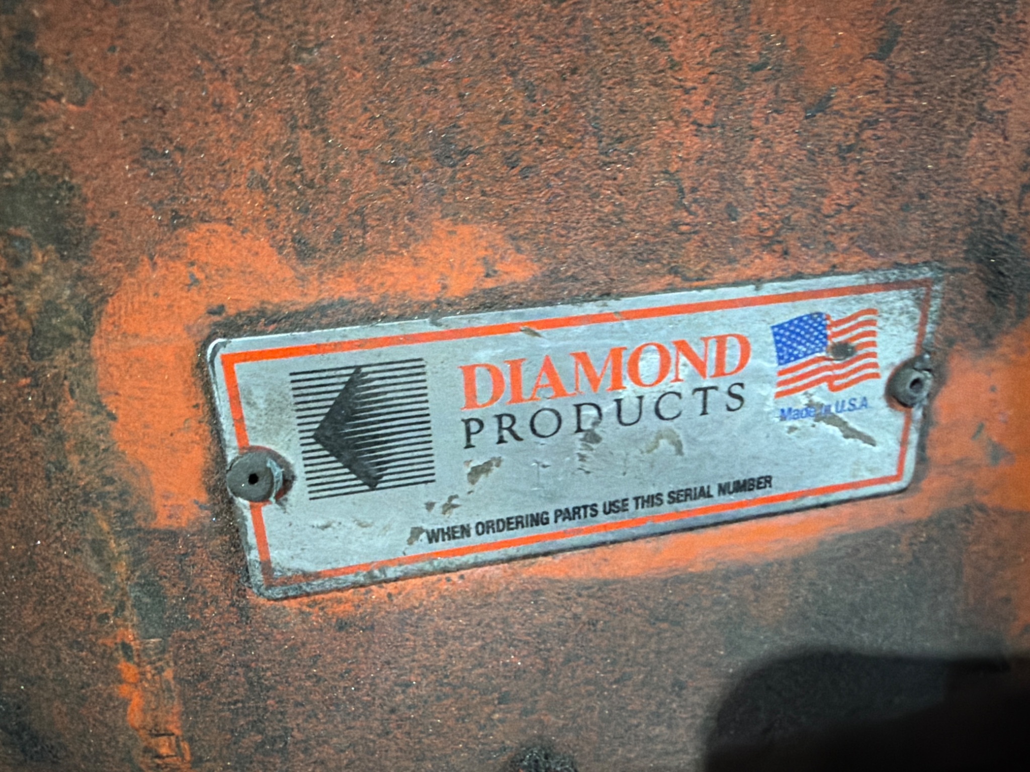 DIAMOND PRODUCTS CORE CUT Walk-Behind Floor Grinder 3HP USED 9