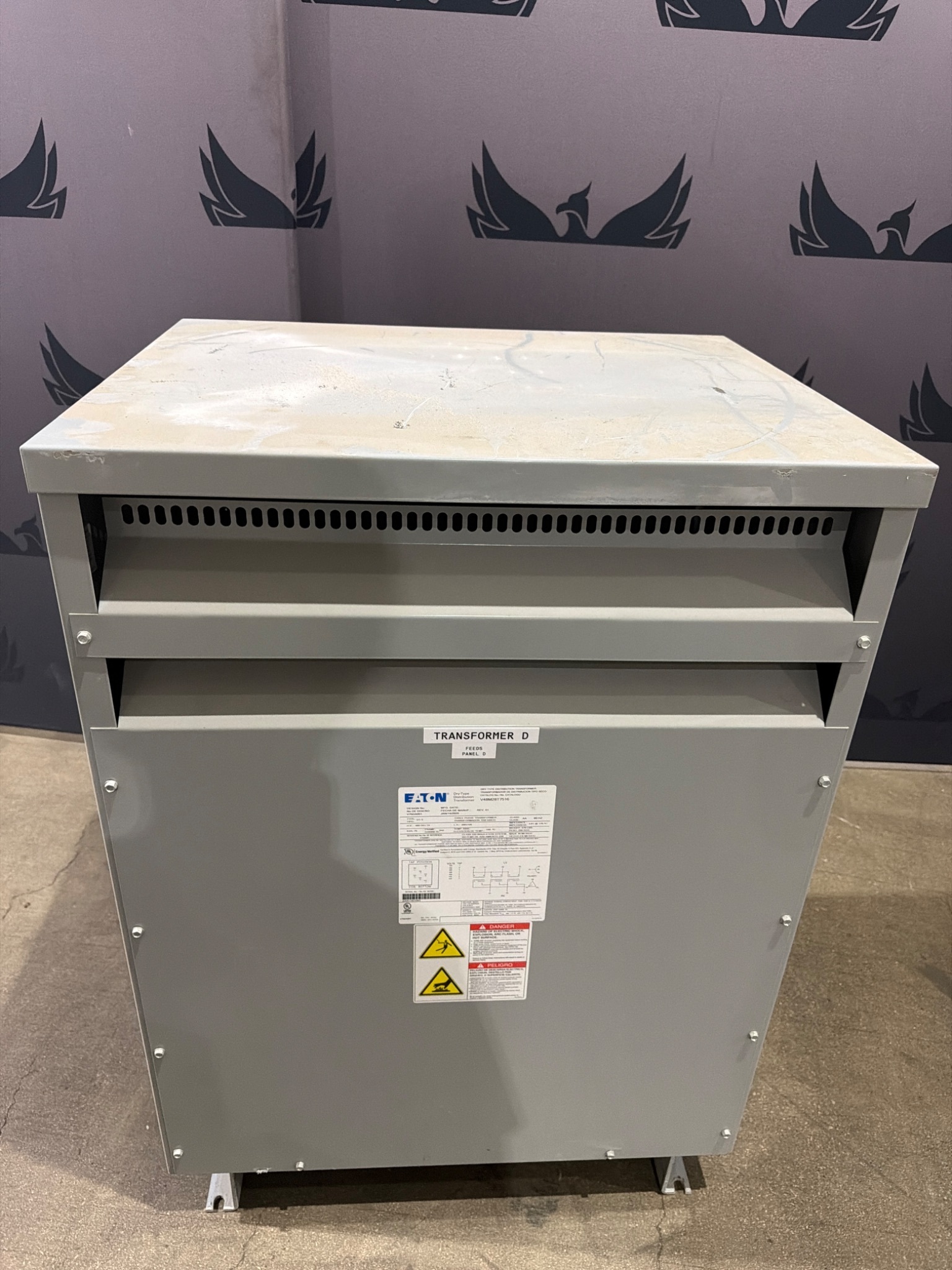 EATON V48M28T7516 75 kVA Dry Type Distribution Transformer USED 0