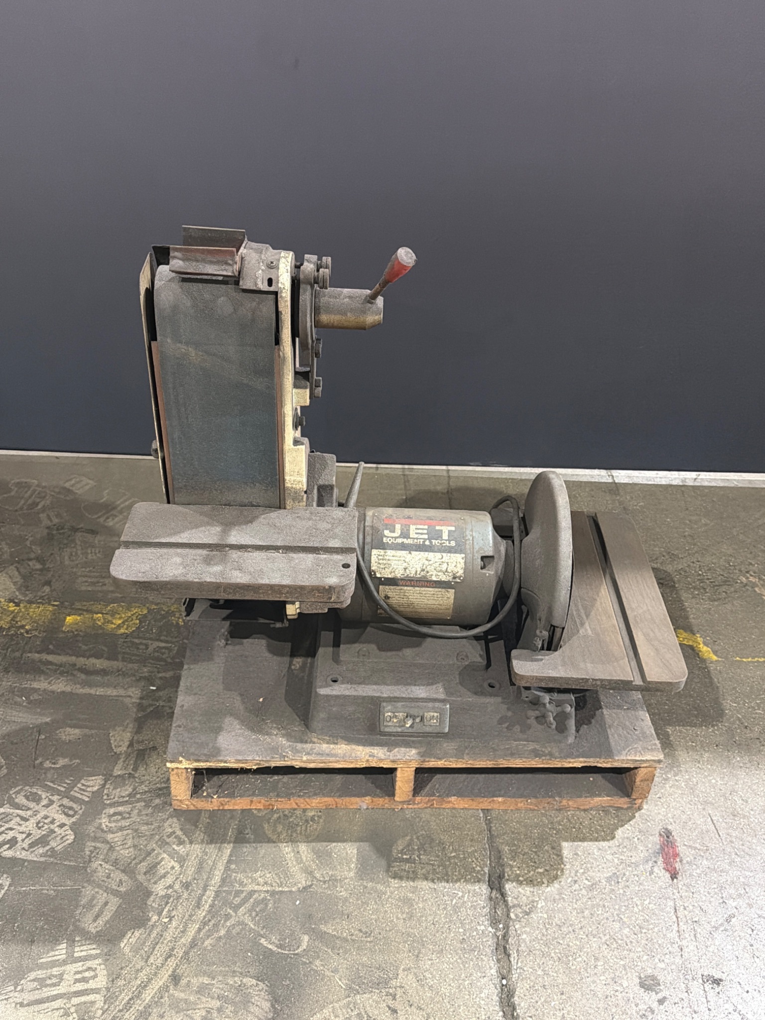JET JSG-6 Belt Sander Disc Grinder 1/2 HP 115/230V USED 0